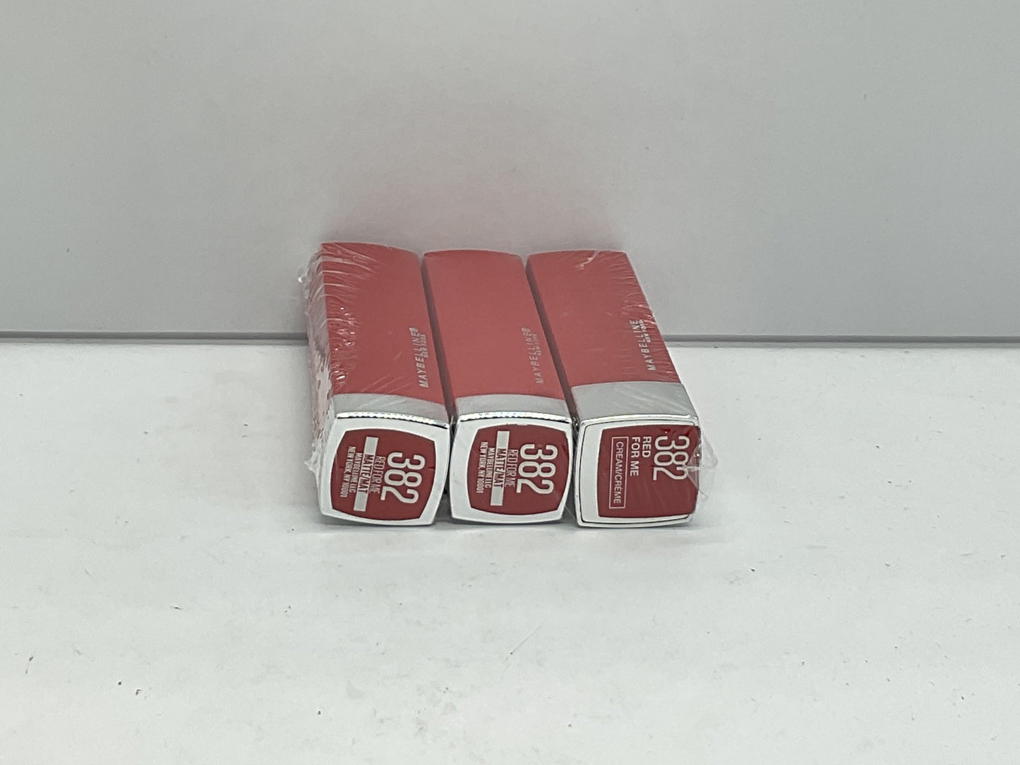 3 Pack - Maybelline Color Sensational Lipstick - 382 Red For Me