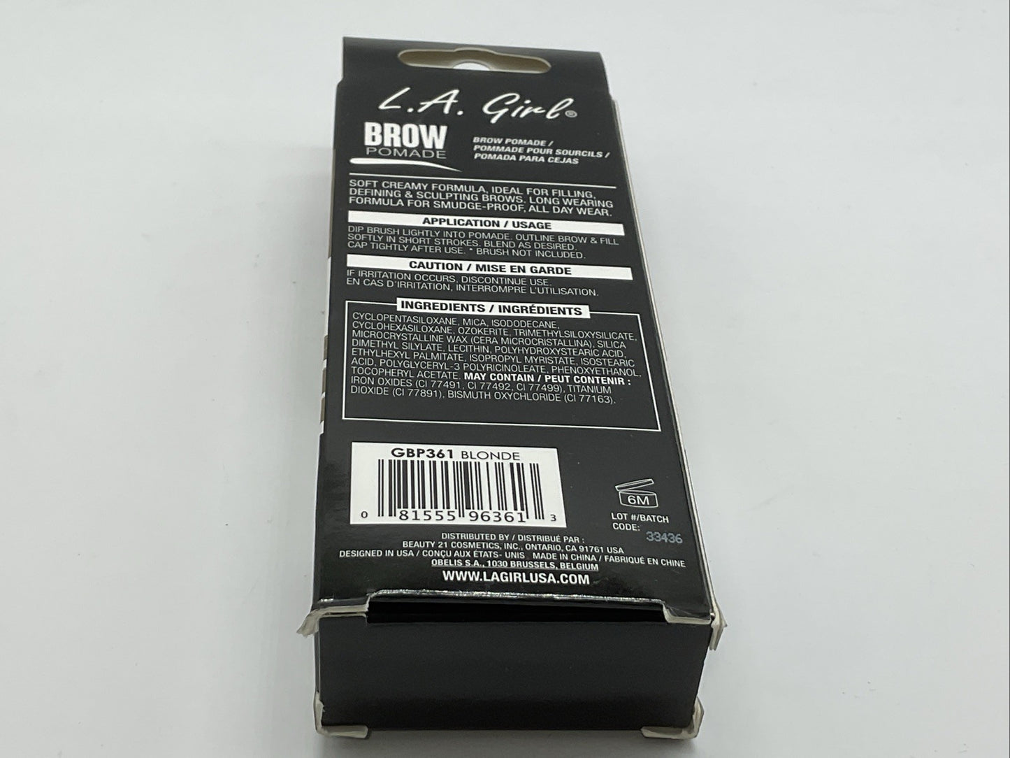 L.A. Girl Brow Pomade 0.11 oz - GBP361 Blonde
