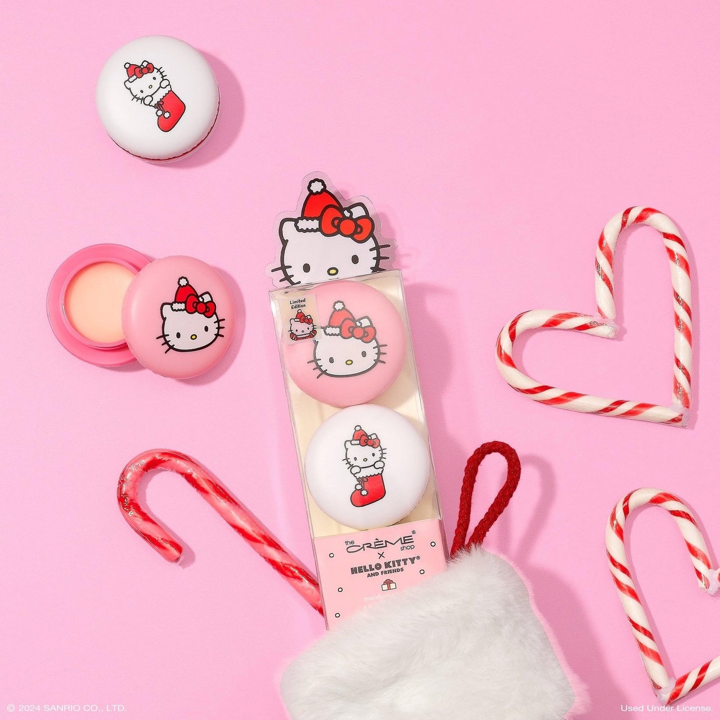 The Créme Shop x Hello Kitty & Friends Macaron Lip Balm Duo, Korean Lip Balm