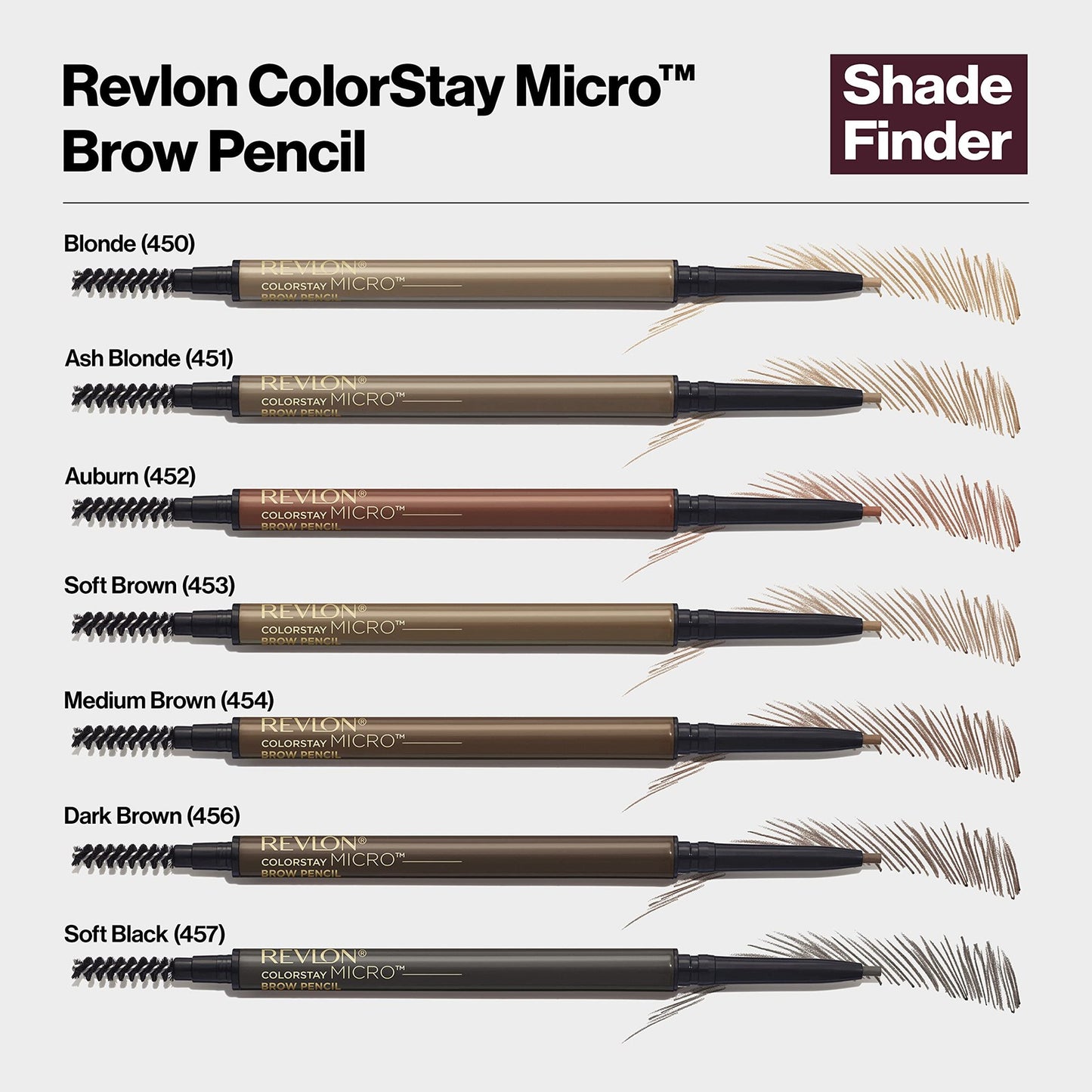 2 Pack - Revlon Colorstay MicroBrow Eyebrow Pencil - 456 Dark Brown