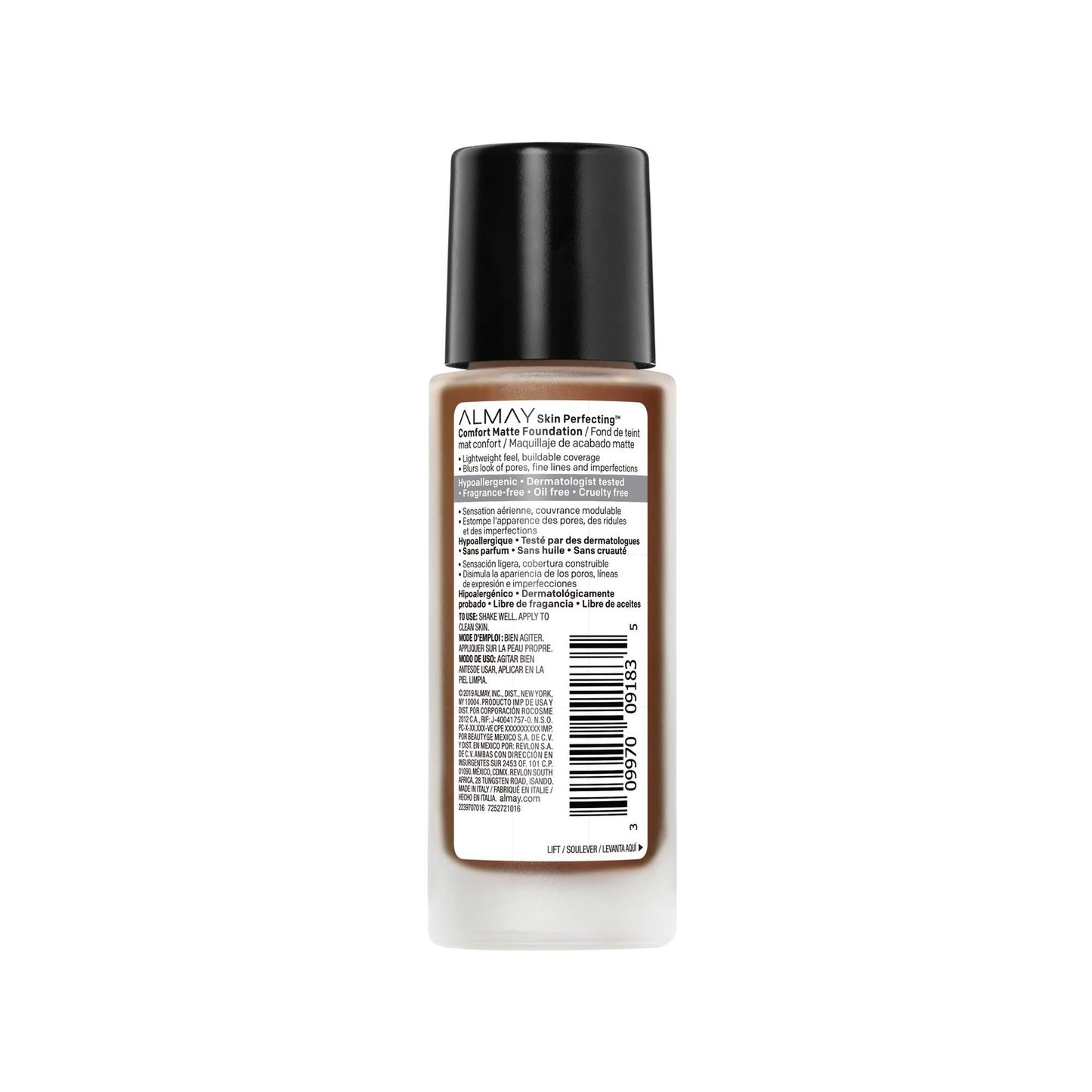Almay Skin Perfecting Comfort Matte Foundation 250 Cool Cappuccino