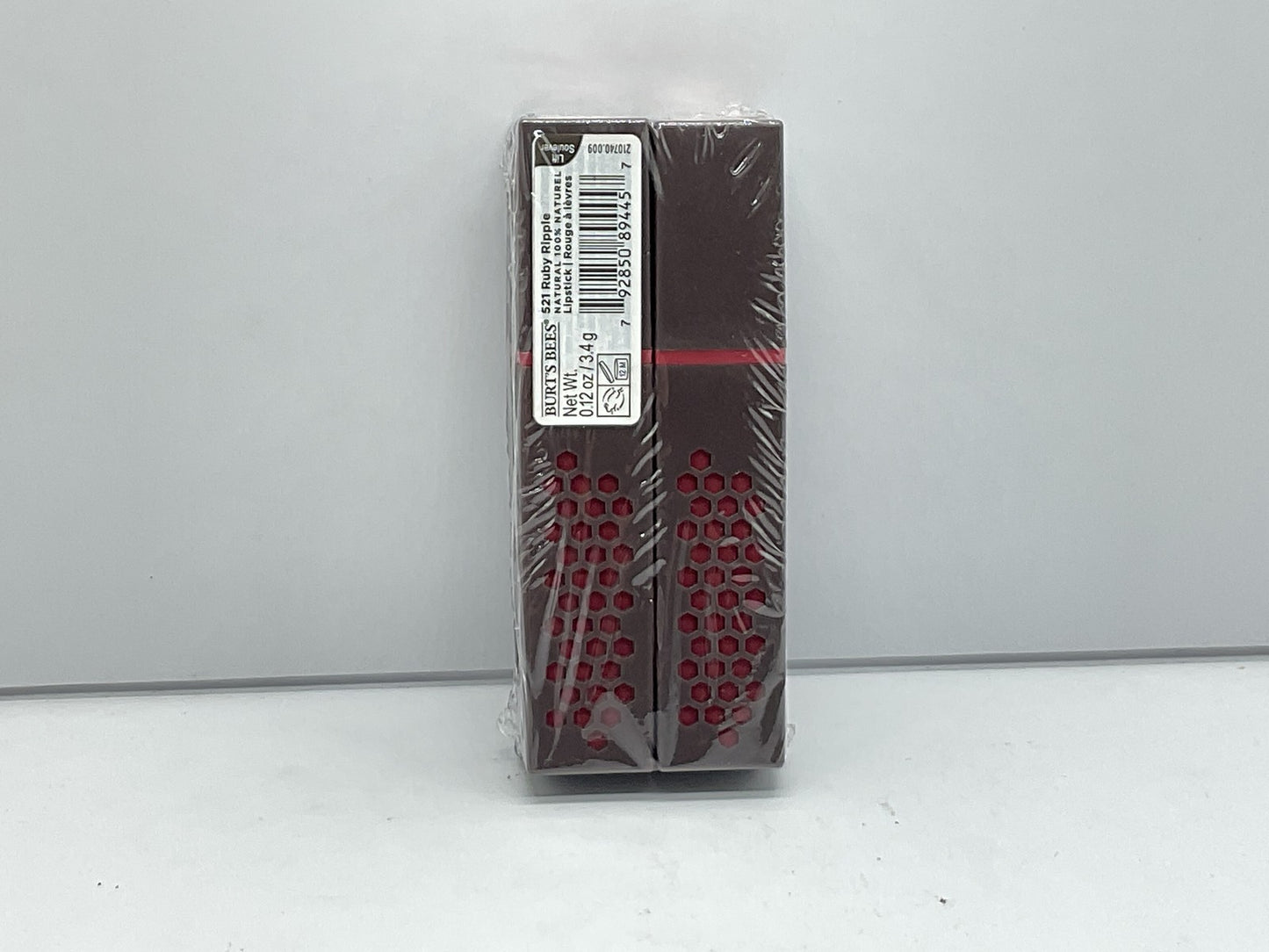 2 PACK - Burts Bees Natural Lipstick - 521 Ruby Ripple