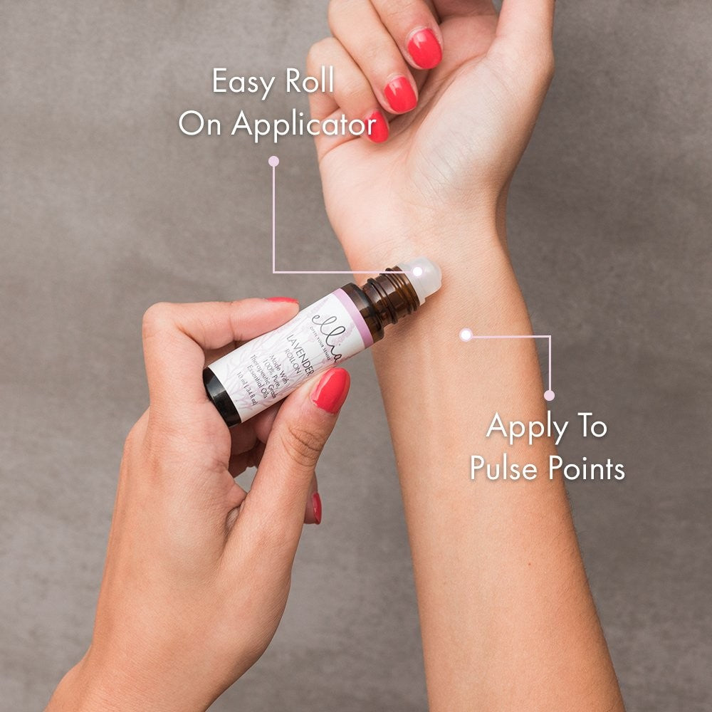 Ellia Lavender Essential Oil Roll-On | 10ml 100% Pure Therapeutic Grade