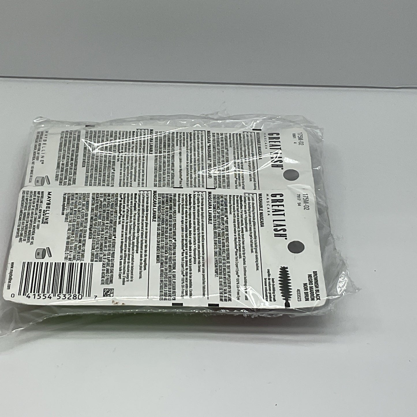 Maybelline New York Great Lash Washable Mascara - 102 Brownish Black - Set Of 2