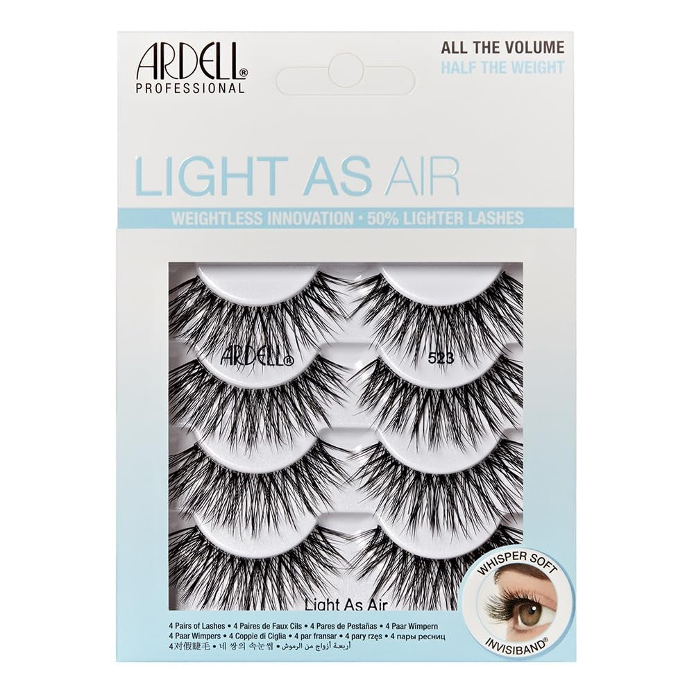 Ardell Lashes Light As Air 4 Pairs Weightless Lashes - 523