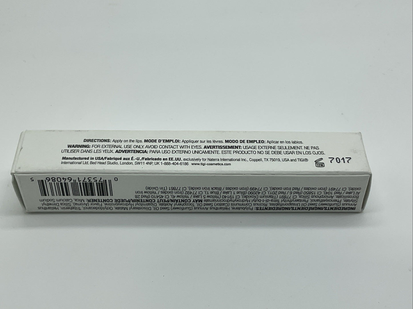 TIGI Luxe Lipgloss Professional Cosmetics 0.11oz - Queen Bee