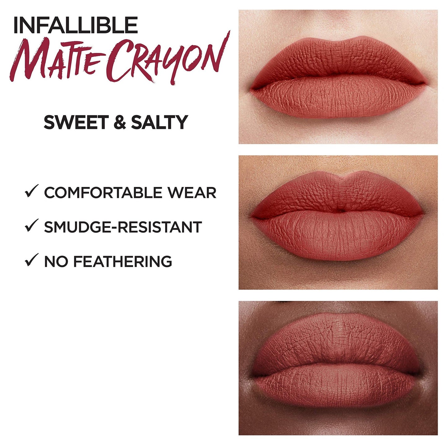 L'Oreal Paris Infallible Matte Lip Crayon - 502 Sweet & Salty