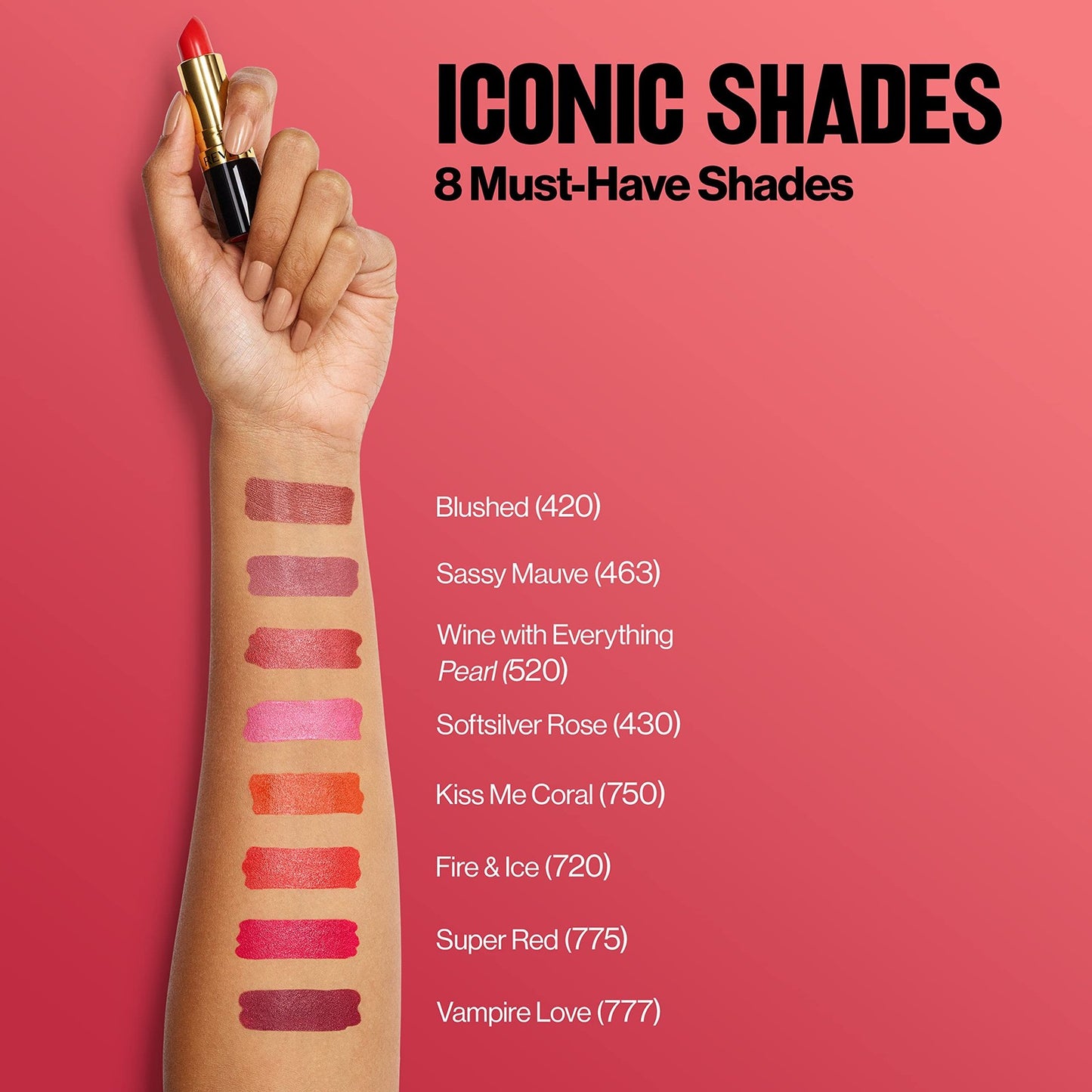 3 PACK -Revlon Super Lustrous Crème Lipstick - 761 Extra Spicy