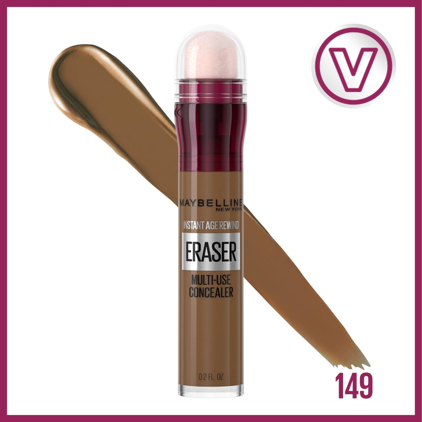 3 Pack - MAYBELLINE INSTANT AGE REWIND ERASER CONCEALER #149 0.2 OZ