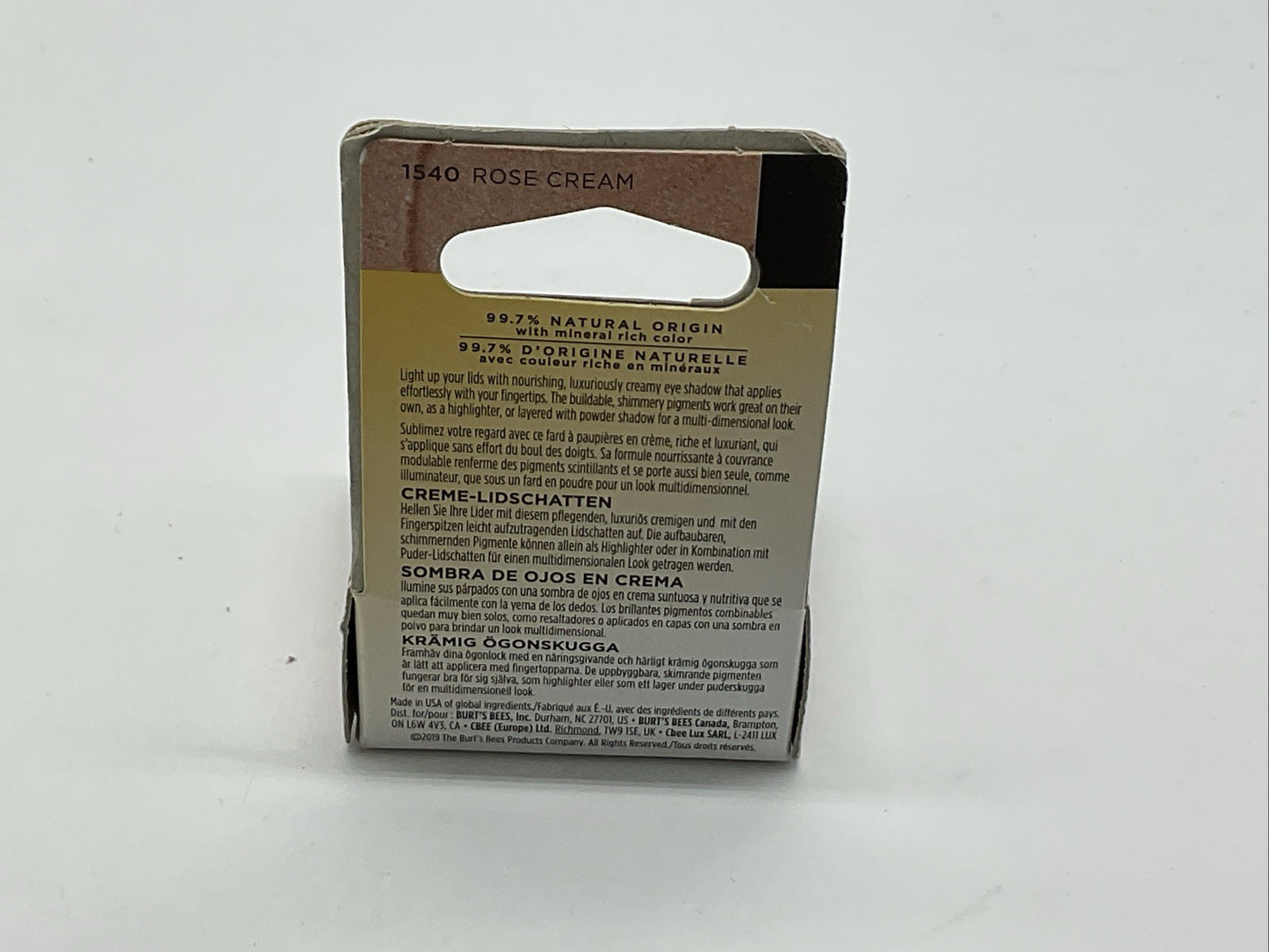 Burts Bees Color Nurture Cream Eye Shadow - 1540 Rose Cream