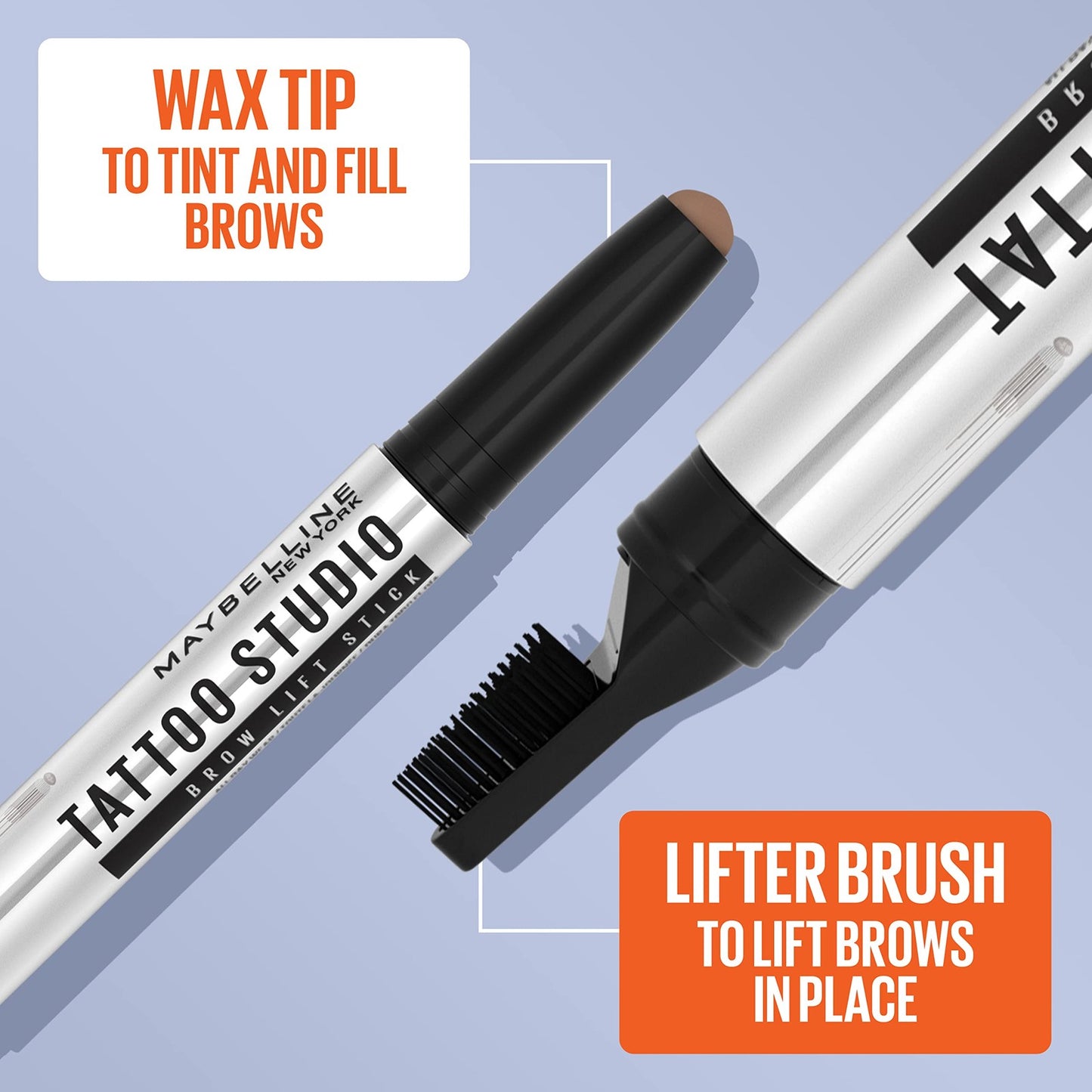 3 PACK - Maybelline New York Tattoo Studio Brow Lift Stick - 255 Soft Brown