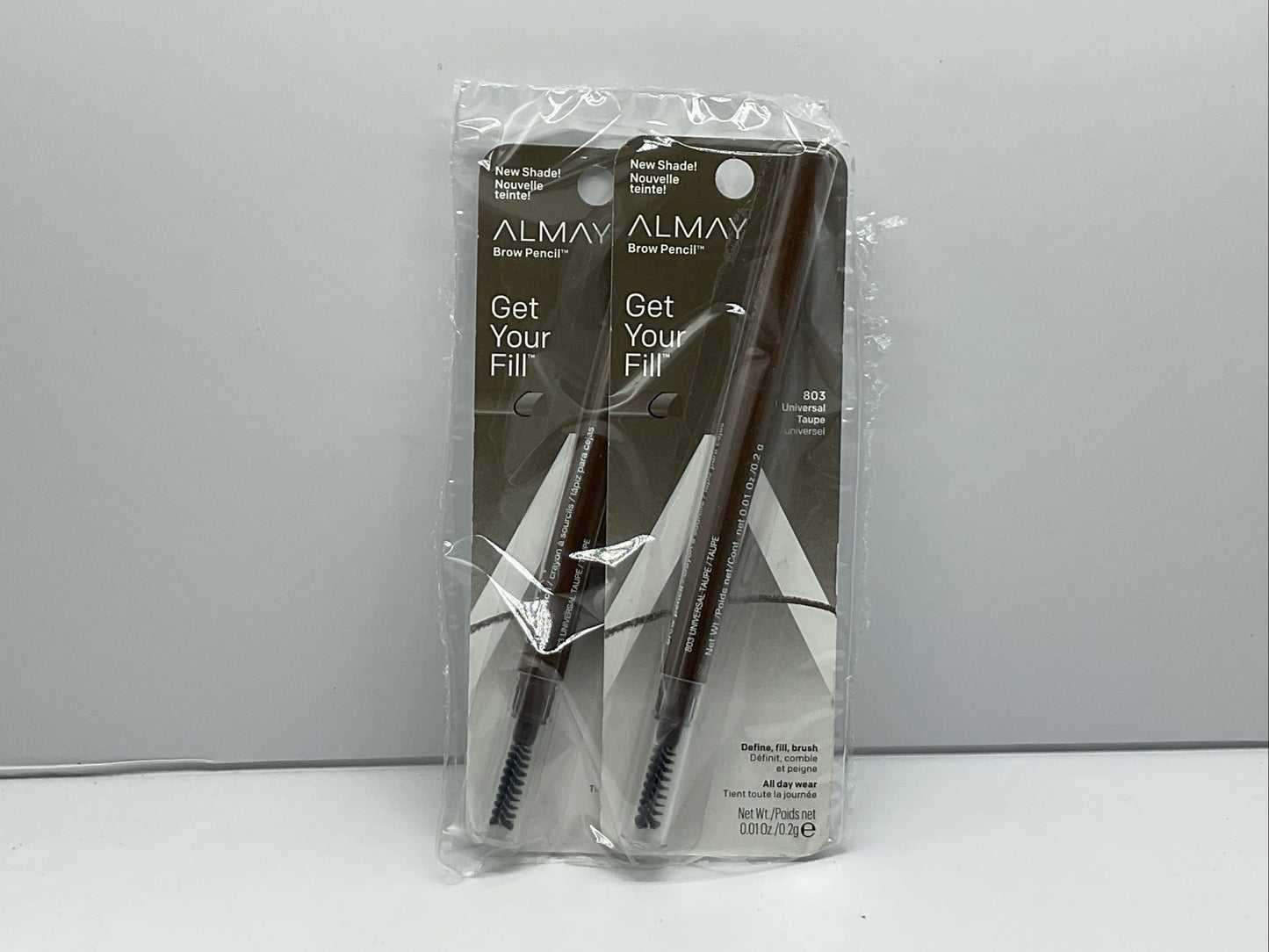 Lot of (2) Almay Get Your Fill Brow Pencils - 803 Universal Taupe - Set Of 2