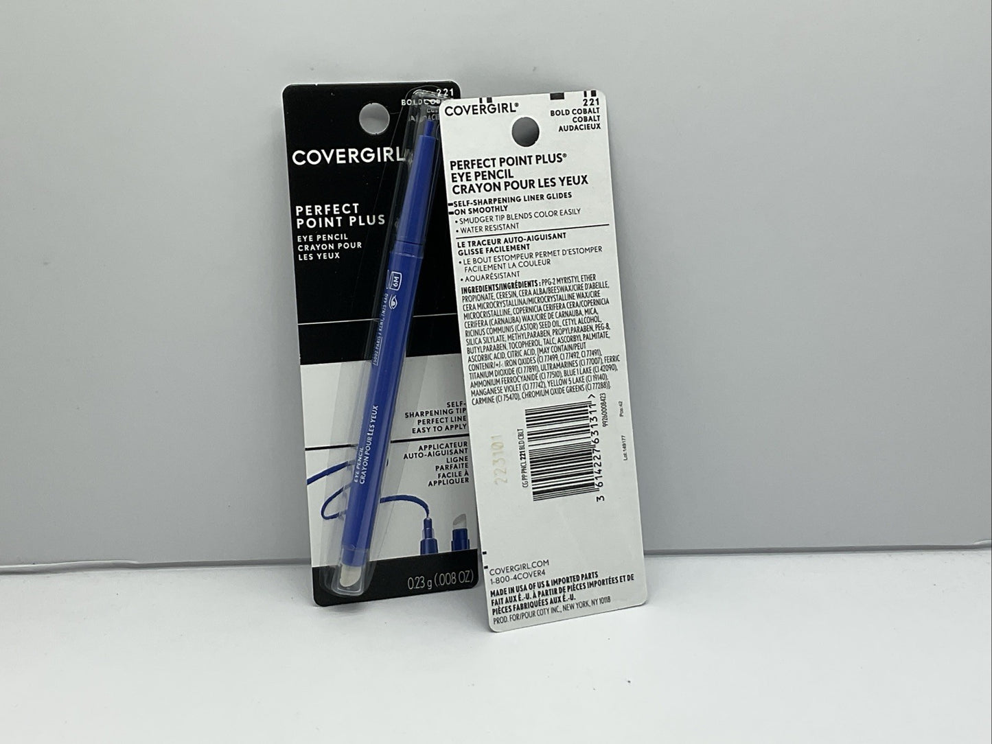 Covergirl Perfect Point Plus Eye Pencil Eyeliner - 221 Bold Cobalt - Lot of 2