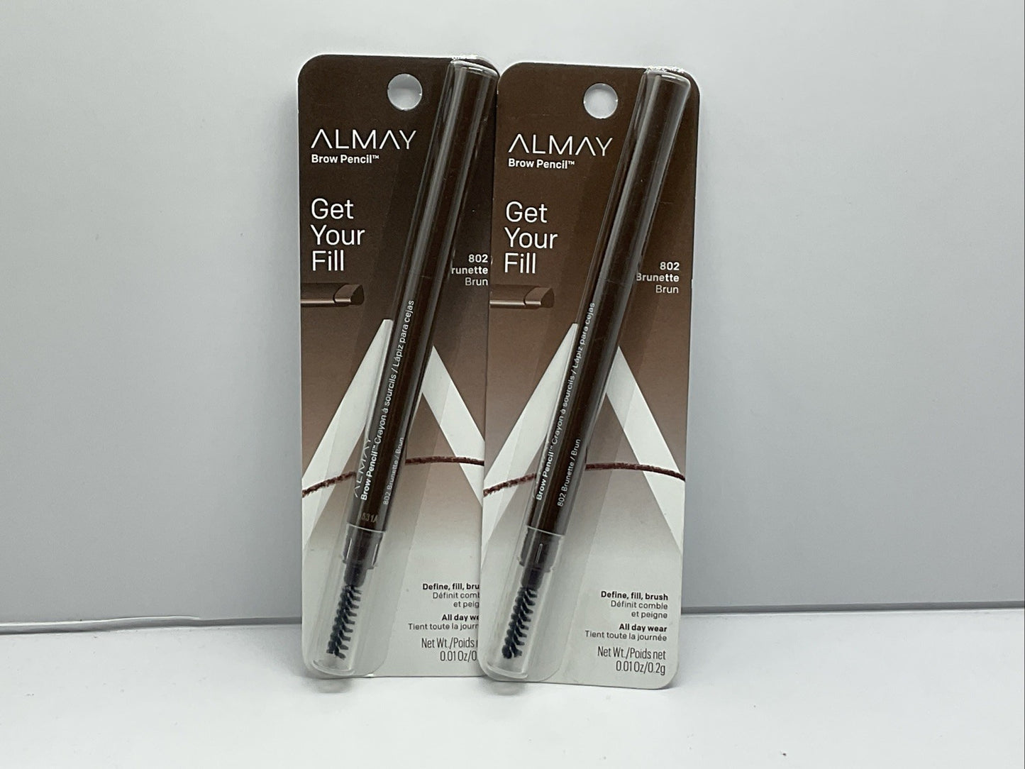 Almay Brow Pencil Get Your Fill - 802 Brunette - Set Of 2