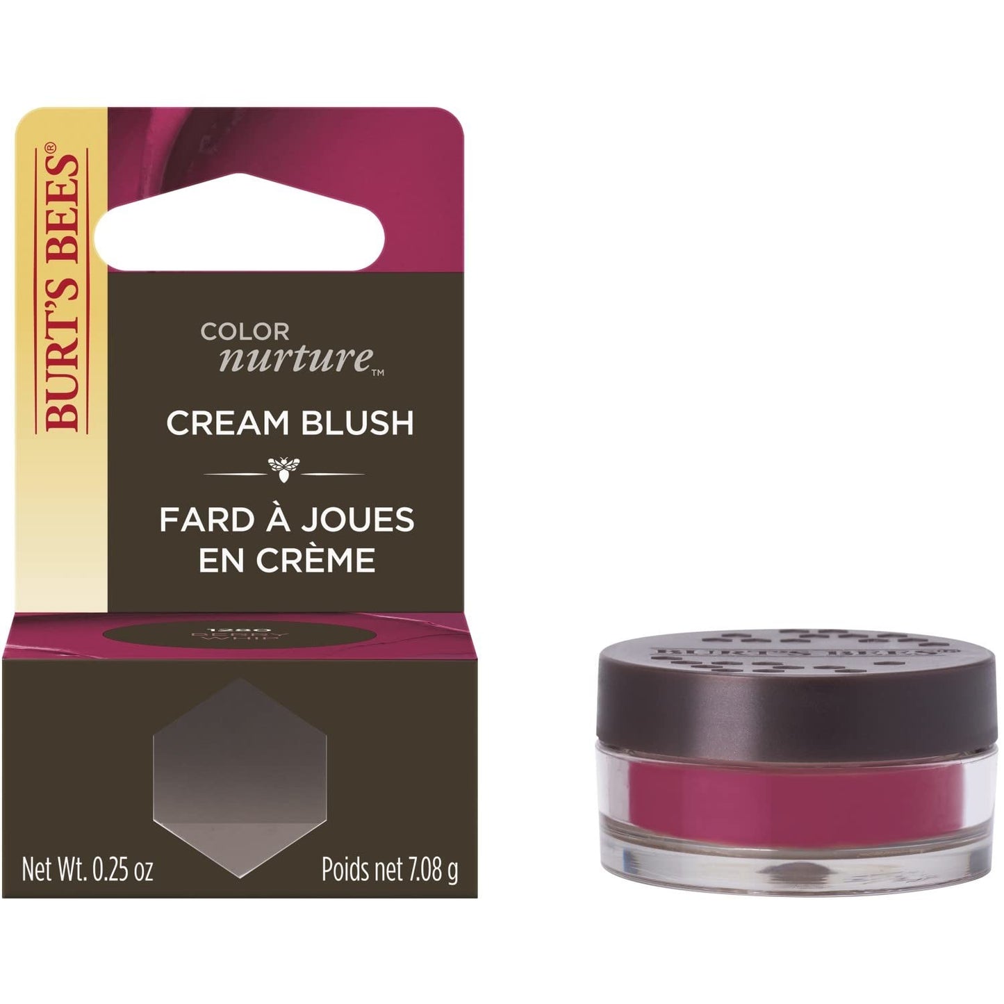 Burts Bees Color Nurture Cream Blush # 1280 Berry Whip .25 oz NEW