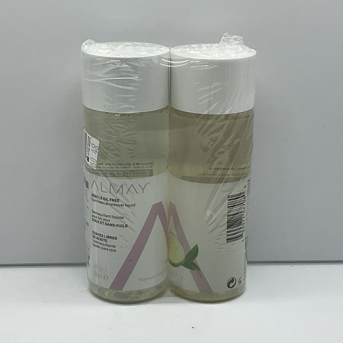2 Pack Almay Gentle Oil Free Eye Makeup Remover Liquid, 4 fl oz