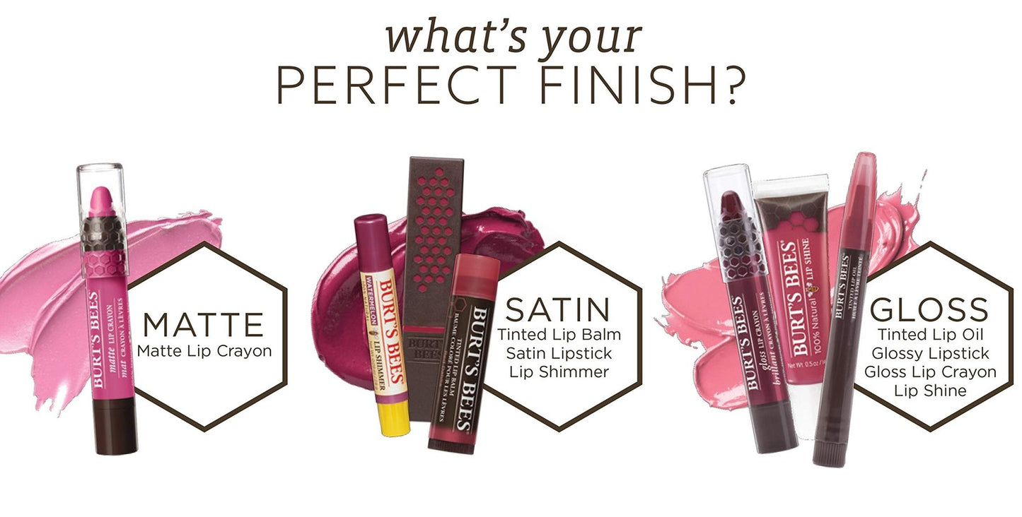 2 PACK - Burt's Bees 100% Natural Lipstick - 515 Tulip Tide