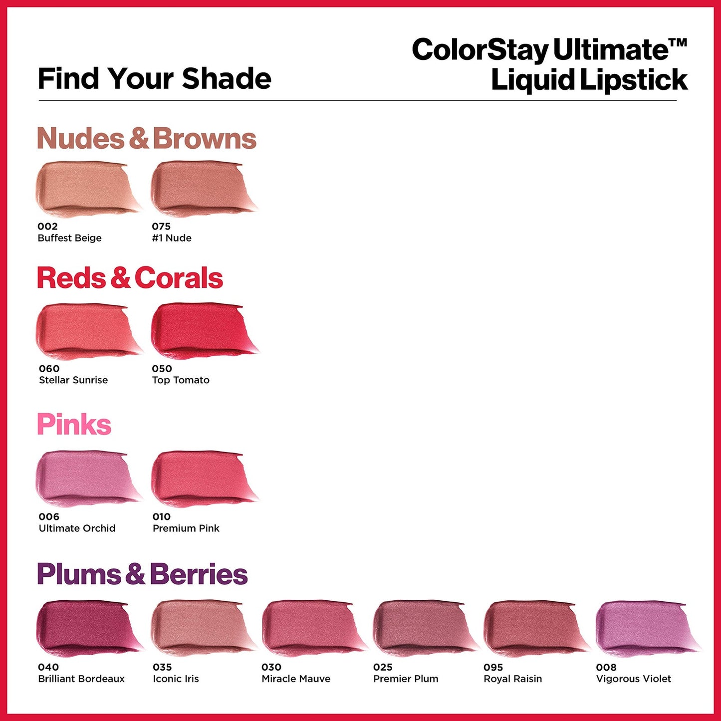 2 PACK - Revlon ColorStay Ultimate Liquid Lipstick - 040 Brilliant