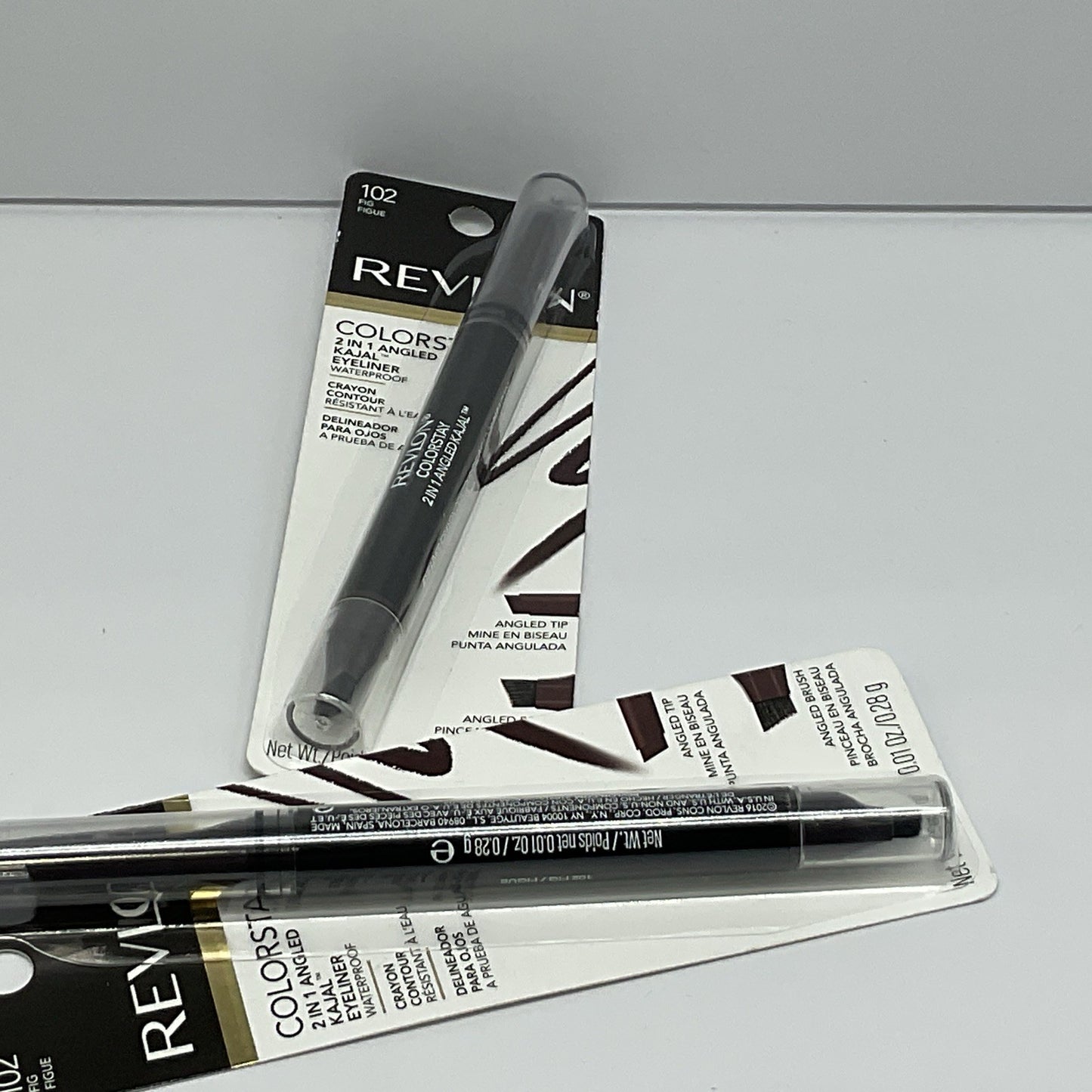 Revlon ColorStay 2 in 1 Angled Kajal Eyeliner- 102 Fig/Figue - Set of 2