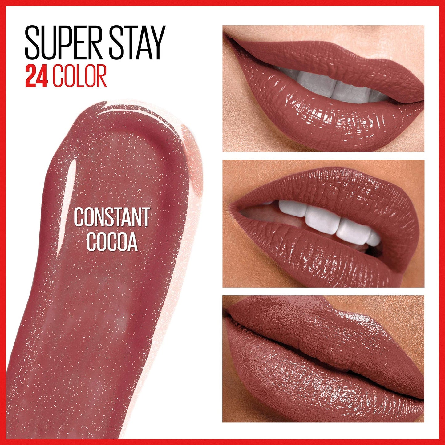 2 PACK - Maybelline Super Stay 24 Hour Color Lipstick - 145 Constant Cocoa