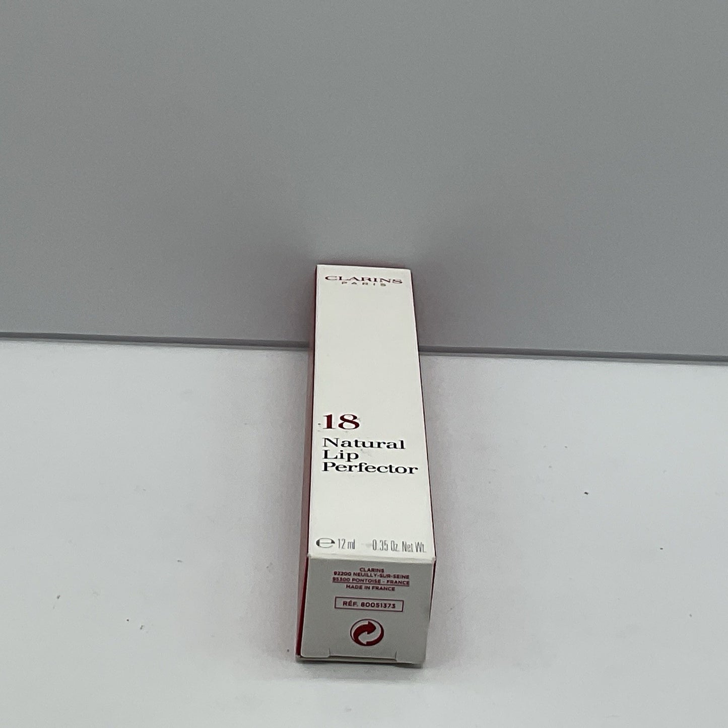 Clarins Natural Lip Perfector #18 INTENSE GARNET - Full Size 12mL