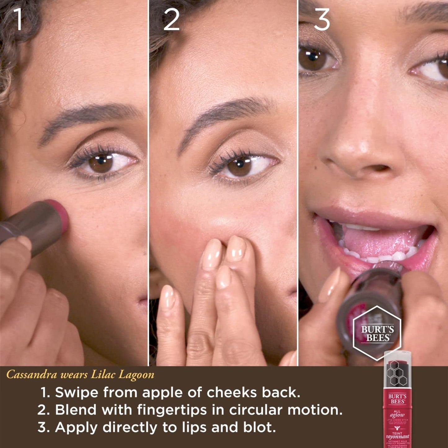 Burt's Bees All Aglow Lip & Cheek Stick 1250 Suez Sands