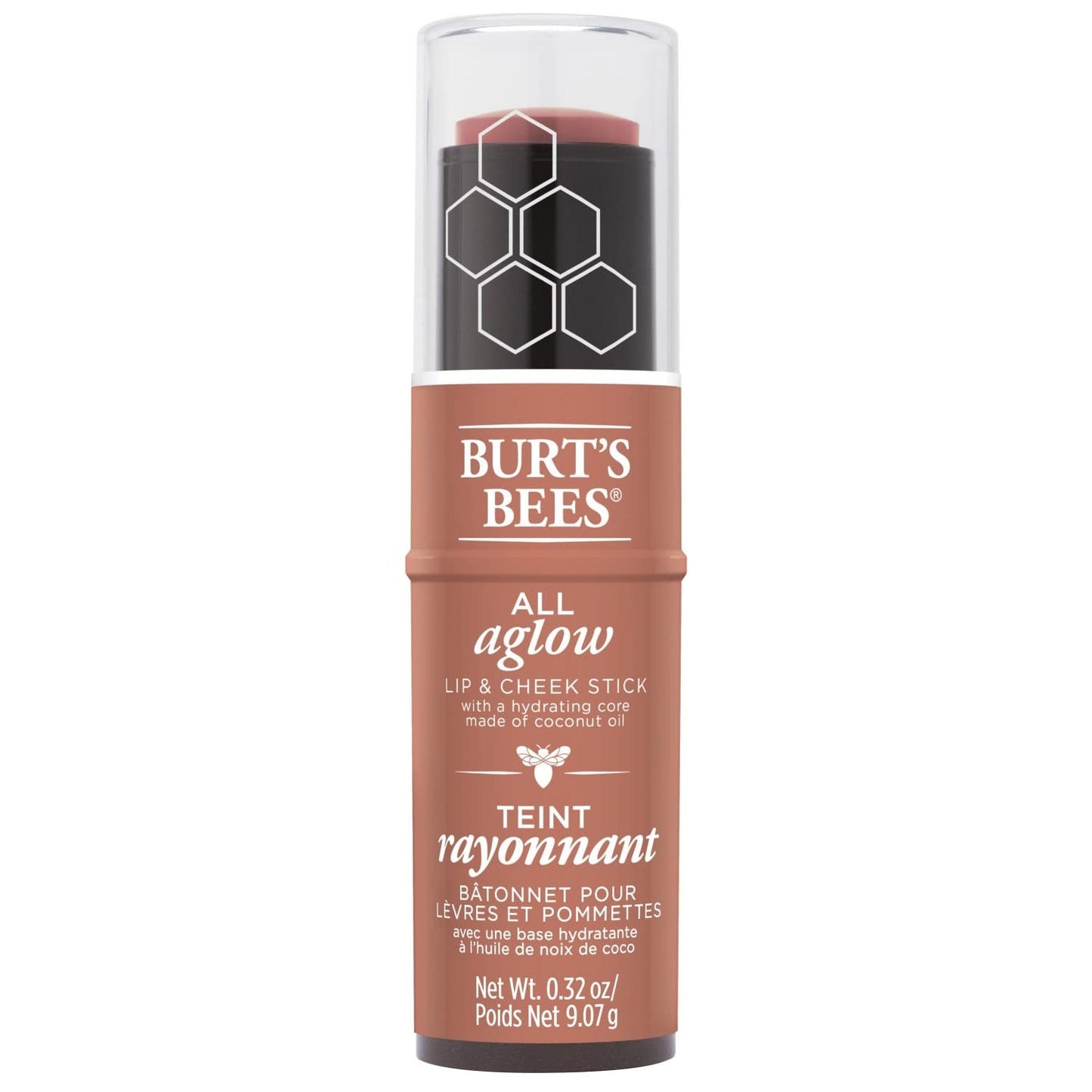 Burt's Bees All Aglow Lip & Cheek Stick 1254 Peach Pond