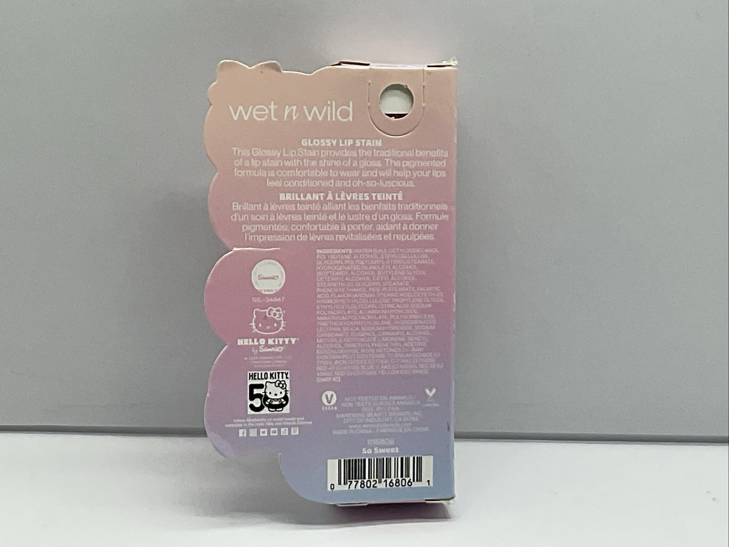 wet n wild Hello Kitty Glossy Lip Stain - So Sweet