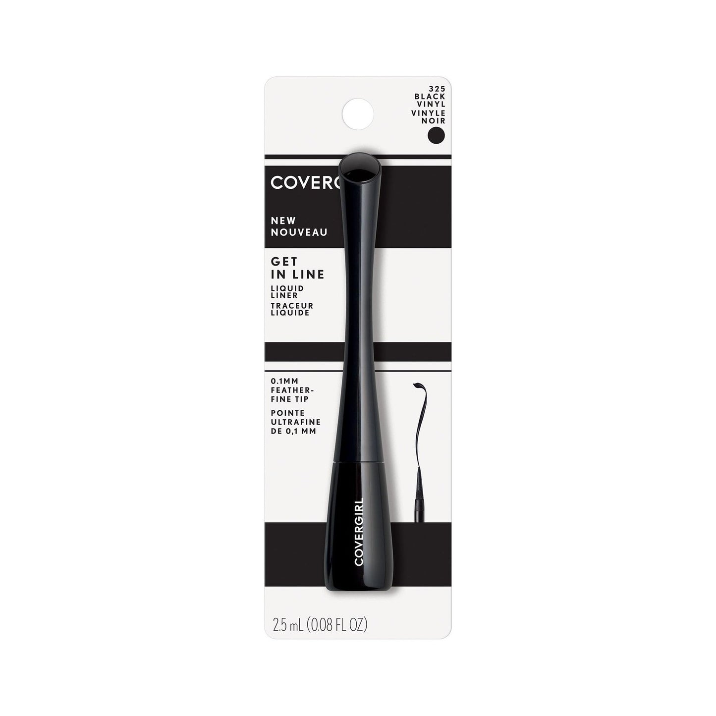 3 Pack - CoverGirl Get In Line Liquid Eyeliner - 325 Black Vinyl