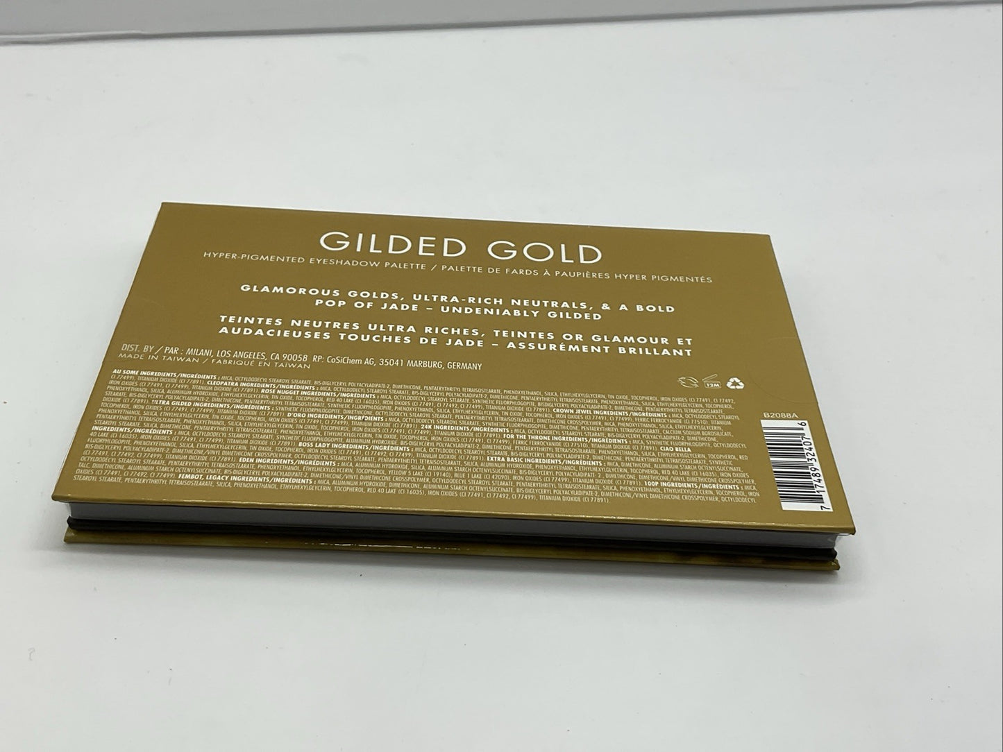 Milani Hyper-Pigmented Eyeshadow Palette 0.32 oz - Gilded Gold