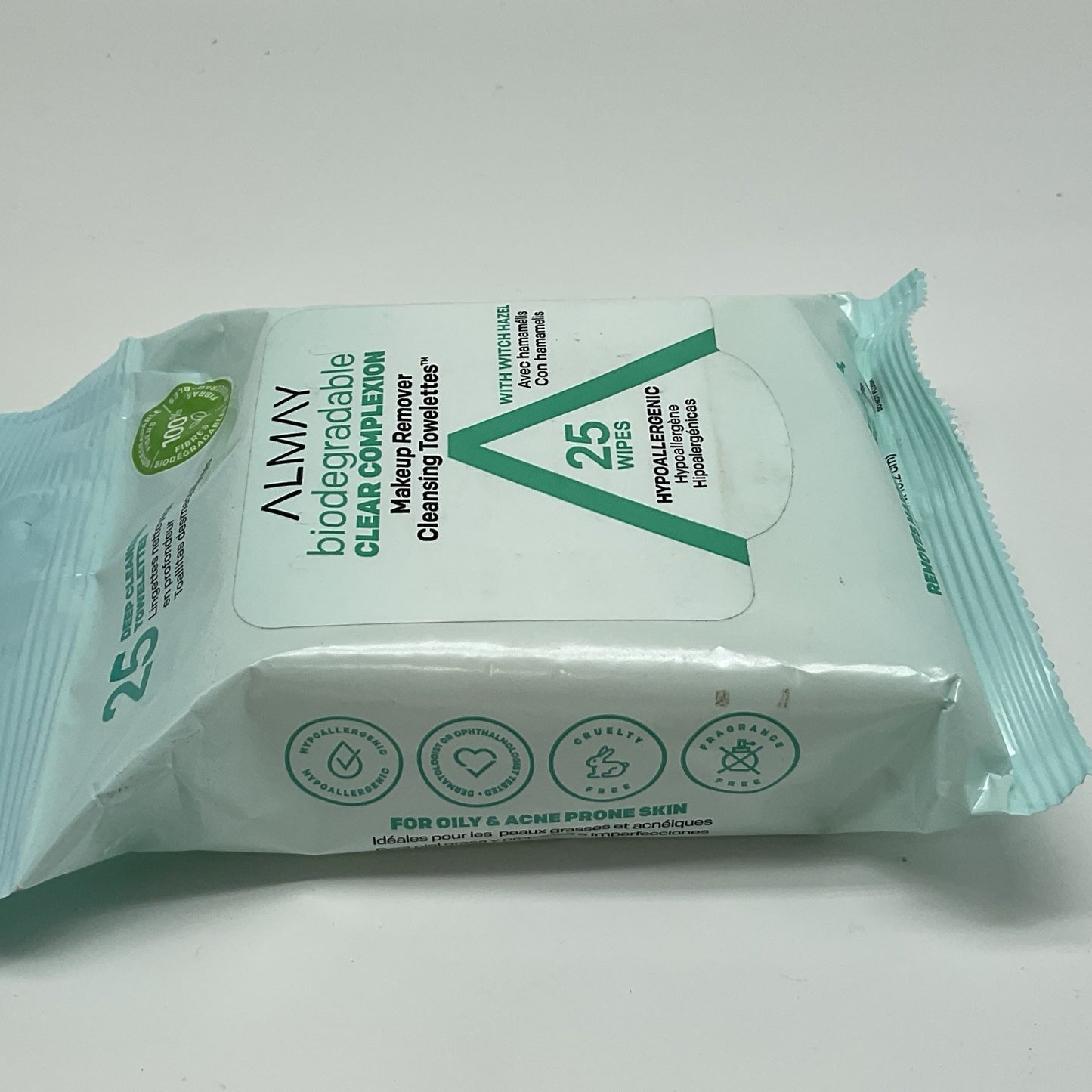 Almay Biodegradable Clear Complexion Makeup Remover Cleansing Face Wipes