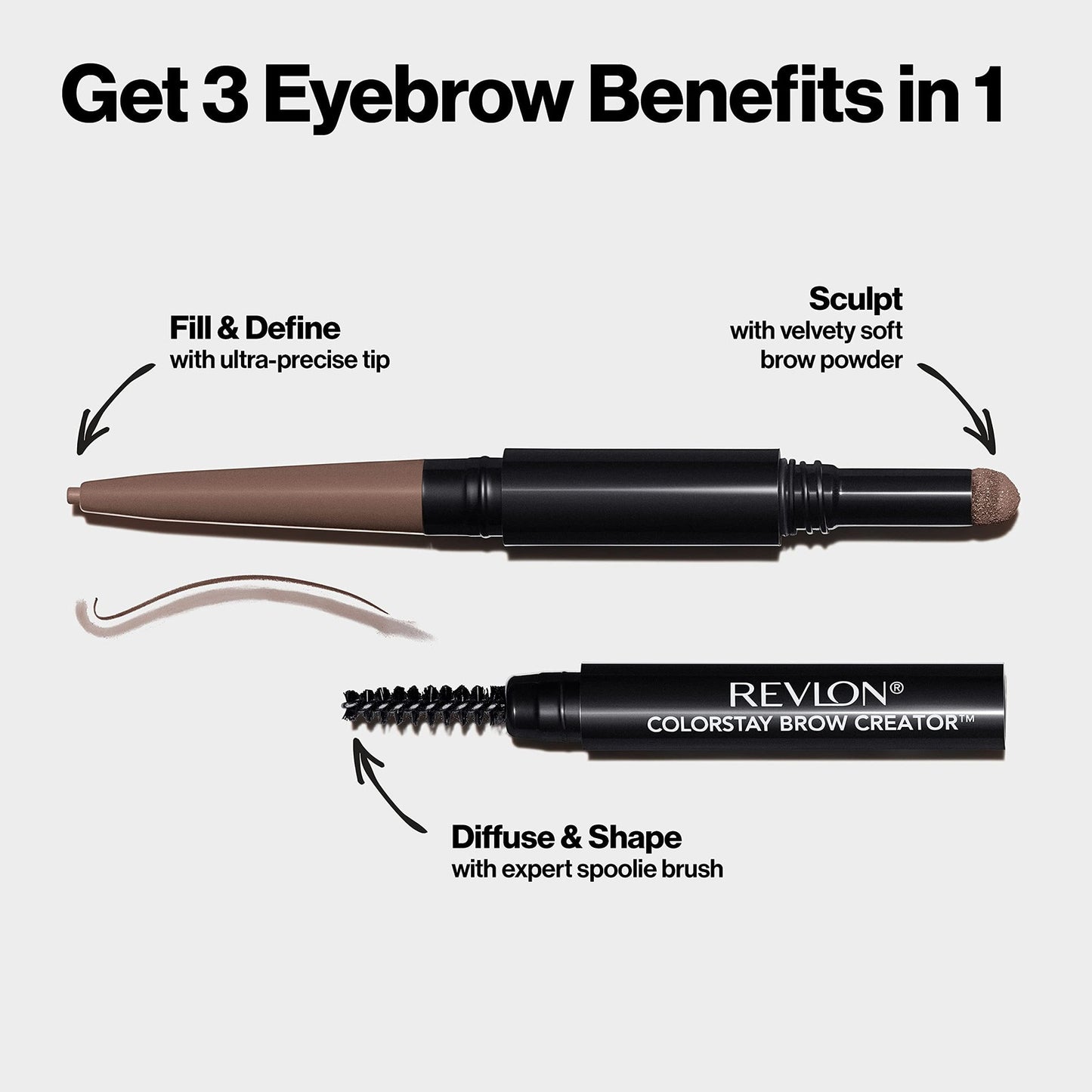2 PACK - Revlon ColorStay Brow Creator-Micro Tip Pencil & Powder - 620 Auburn