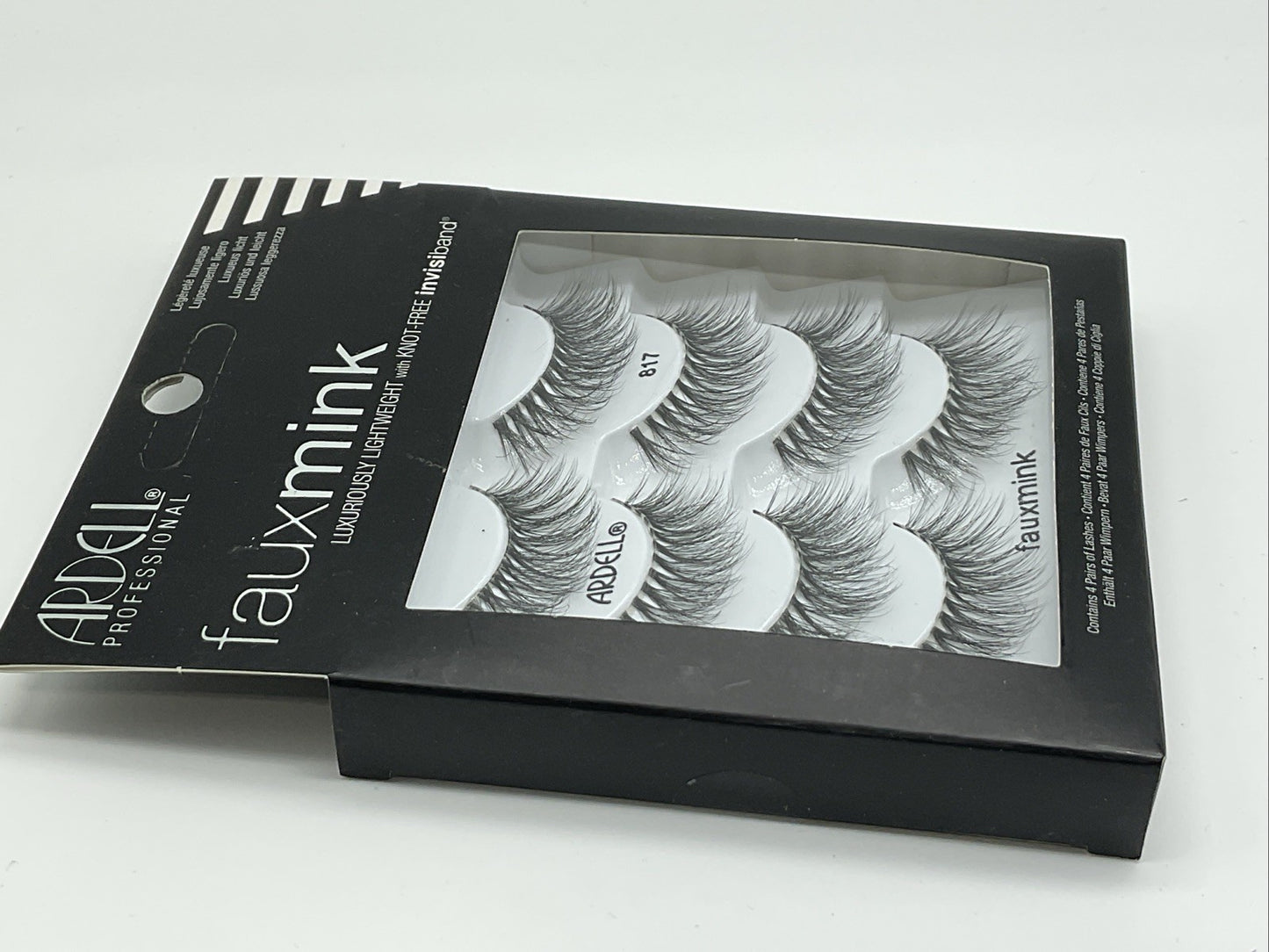 Ardell Professional Faux Mink Eyelash w/ 4 Pairs - 817 Black