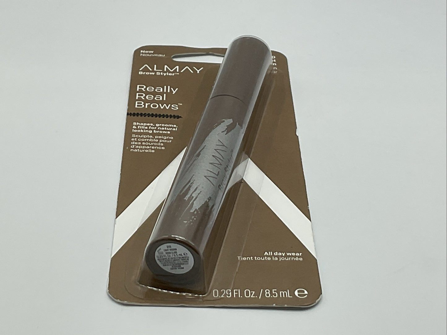 Almay Really Real Brows Eyebrow Mascara 0.29 Oz - 010 Light Brown