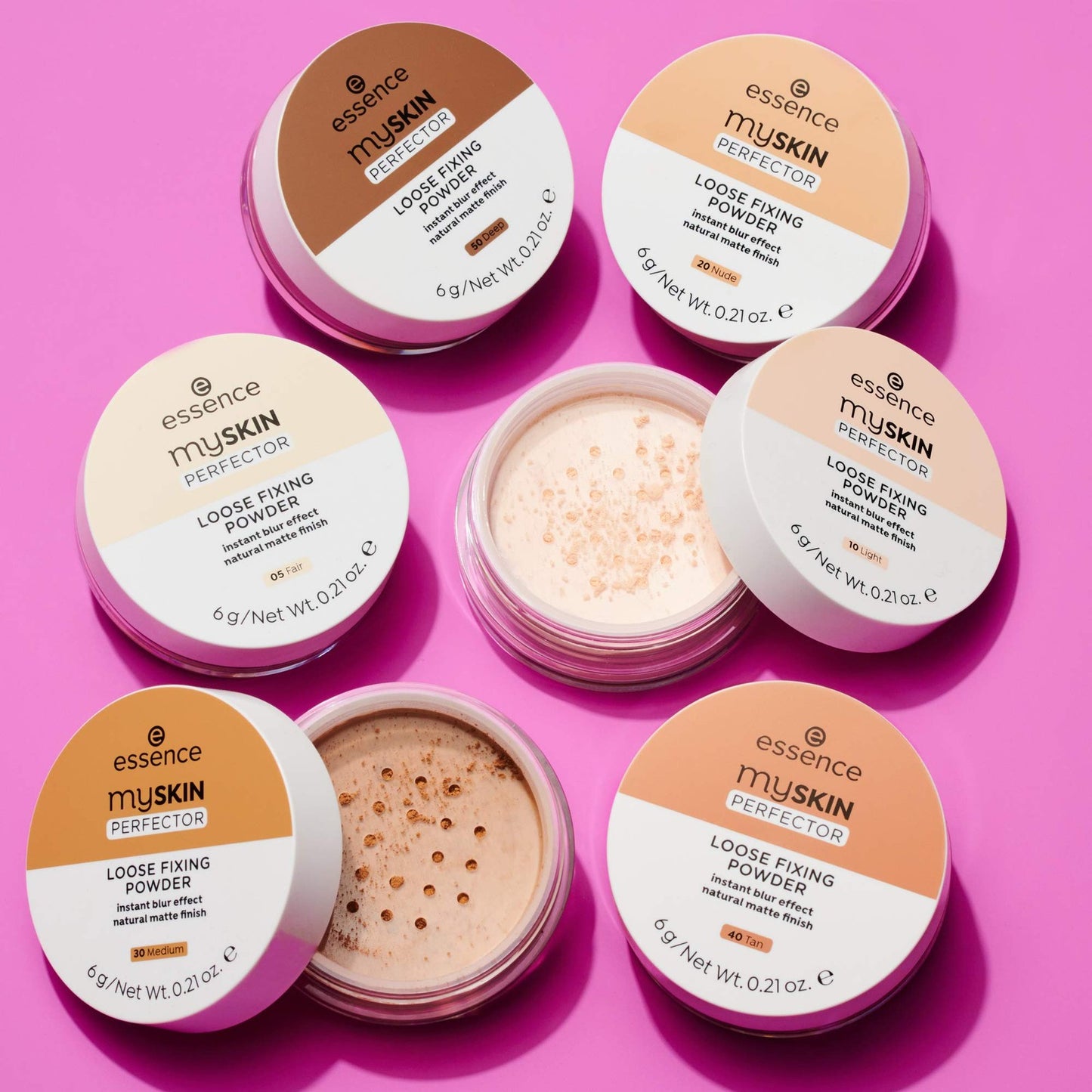 Essence Myskin Perfector Loose Fixing Powder Natural Matte, 0.21oz - 50 DEEP