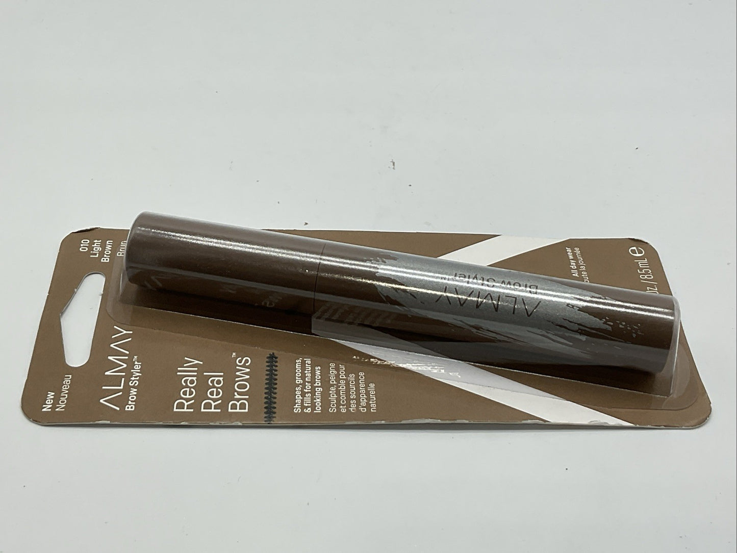 Almay Really Real Brows Eyebrow Mascara 0.29 oz - Light Brown