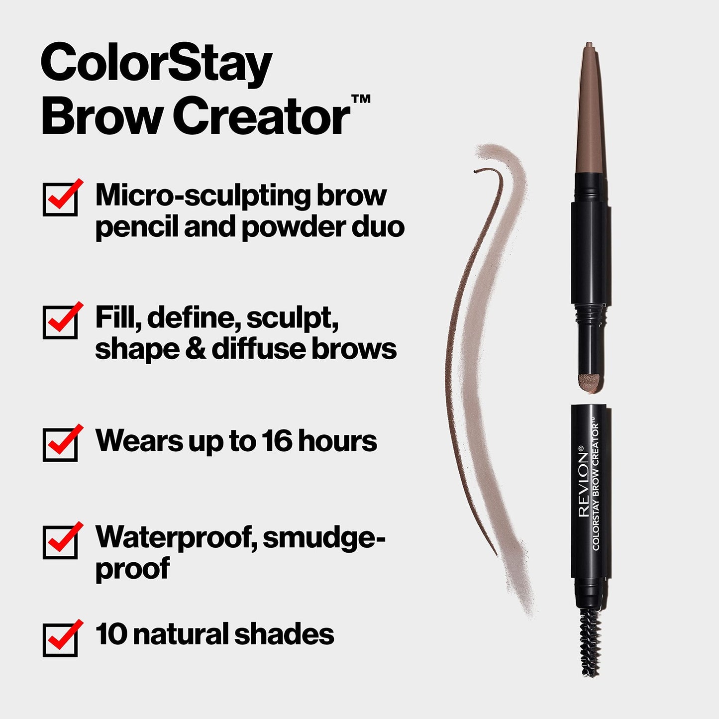 2 PACK - Revlon ColorStay Brow Creator-Micro Tip Pencil & Powder - 620 Auburn
