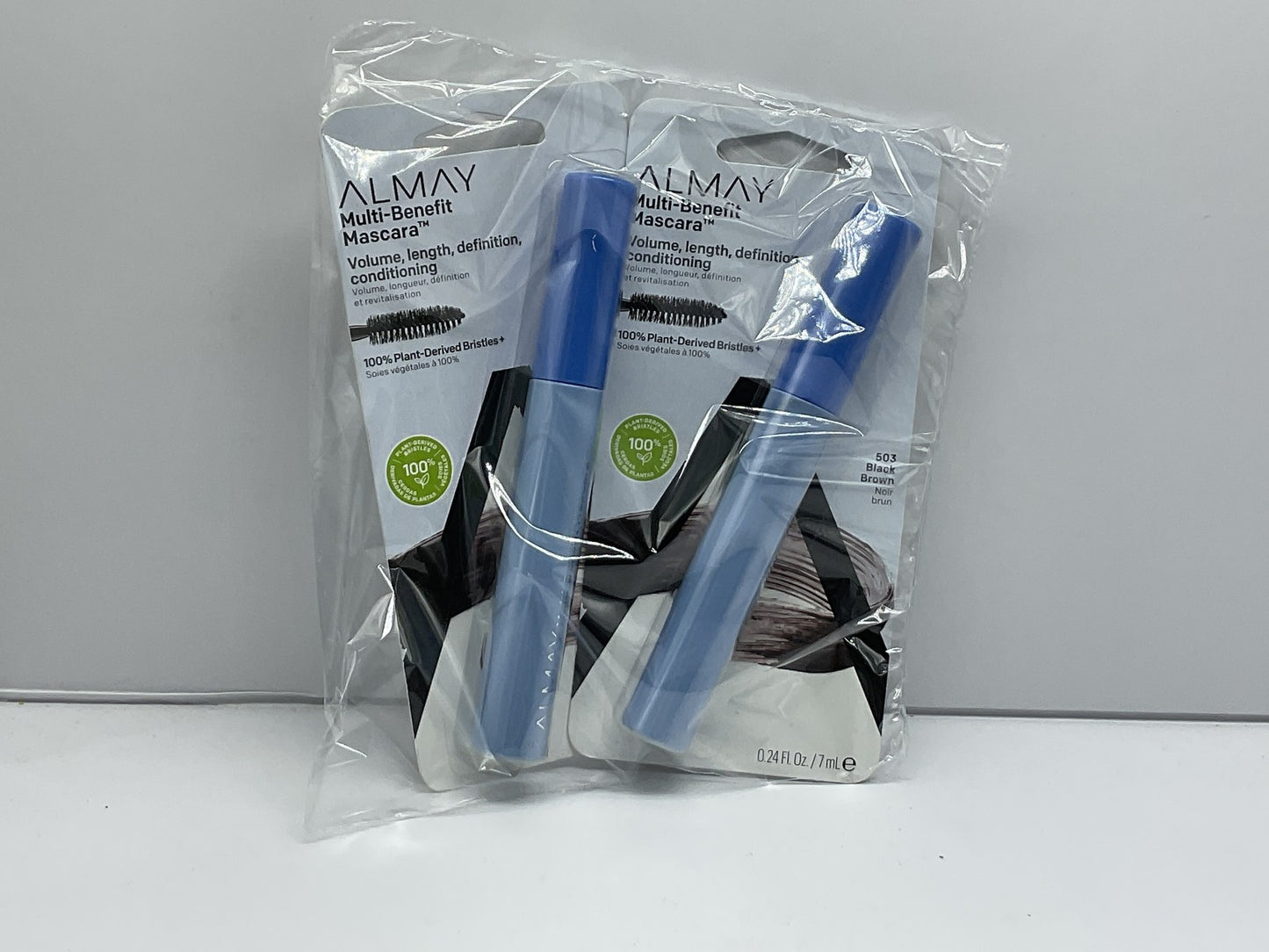 2 PACK - Almay Multi-Benefit Washable Mascara 503 Black Brown