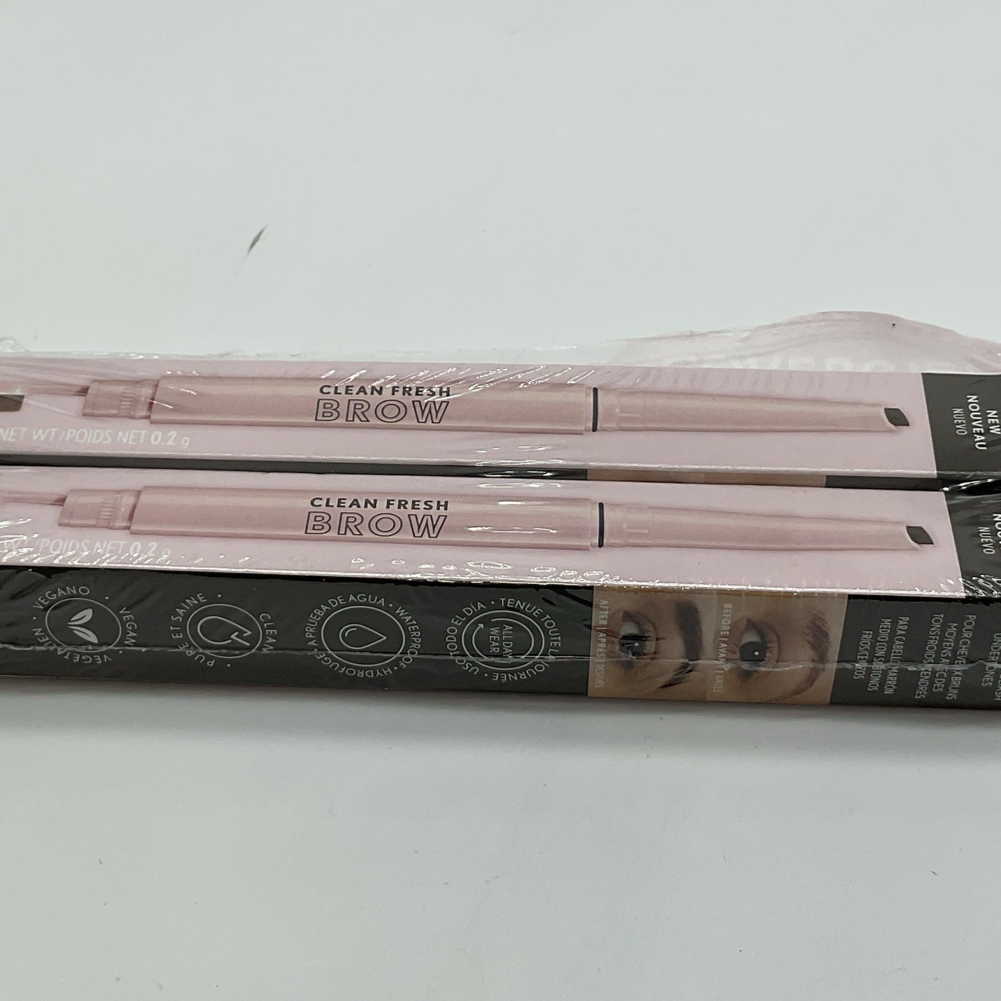 2 PACK - Covergirl Clean Fresh Brow Liner  Pomade Pencil - 500 Medium Brown