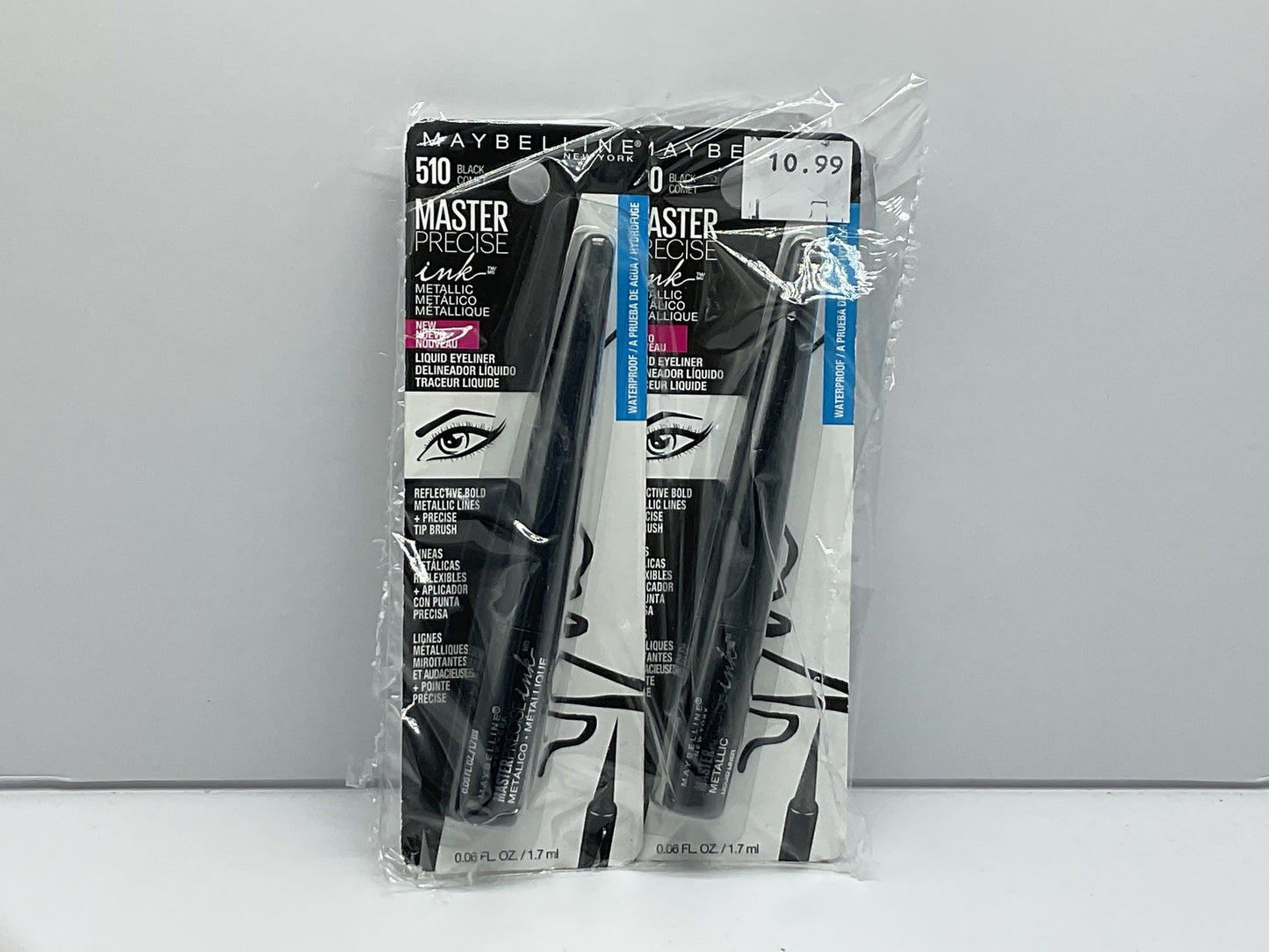 Maybelline Master Precise Ink Liquid Eyeliner, 510 Black Comet, 2 Pack