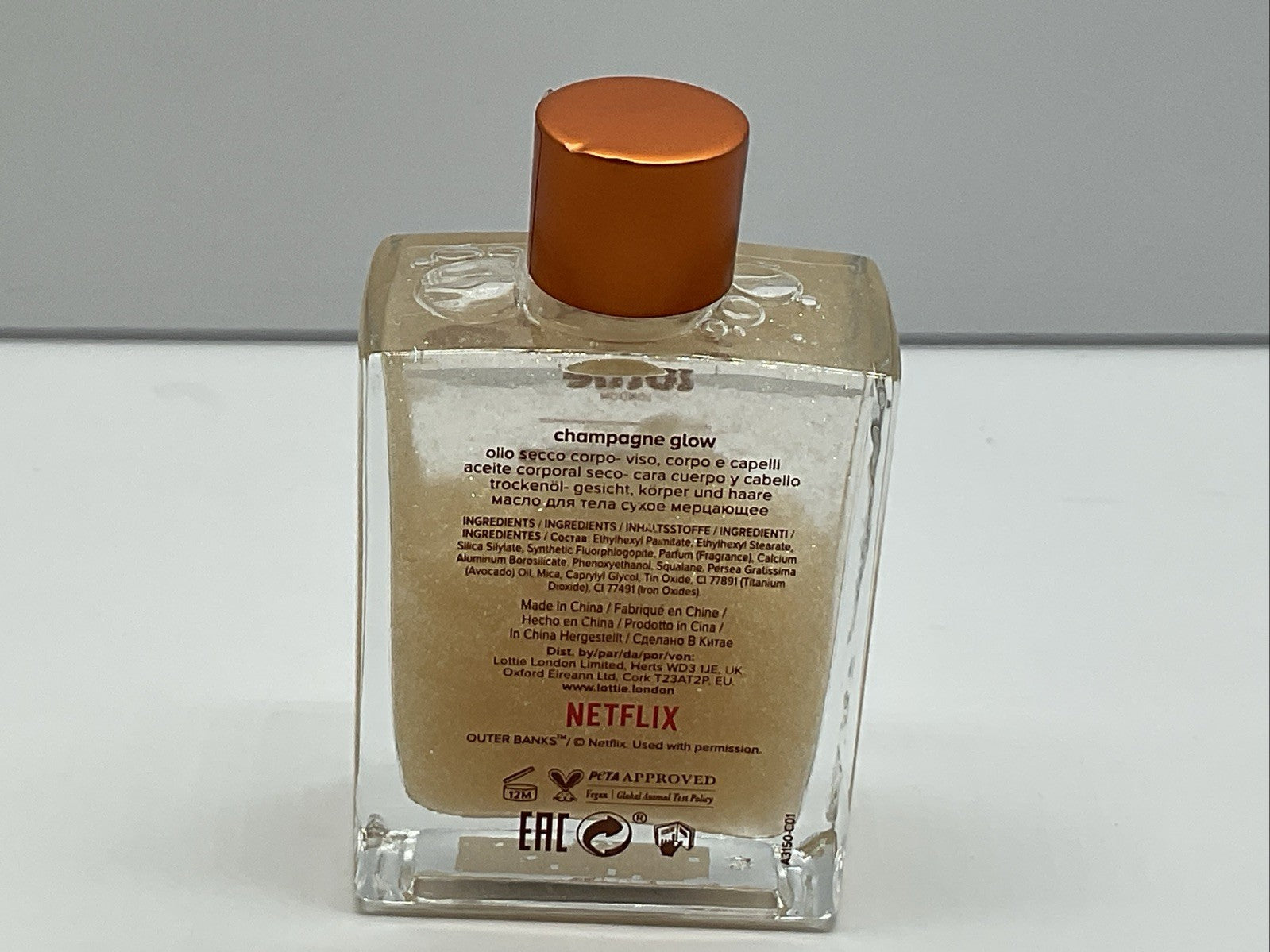 Lottie London X Outer Banks Body Illuminating Dry Oil - The Gold