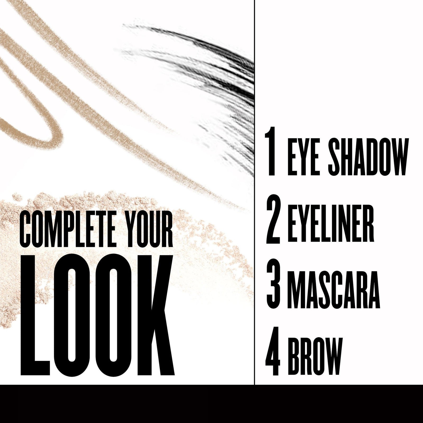 Mascara 3 in 1 Curved Brush Black - 205 Black
