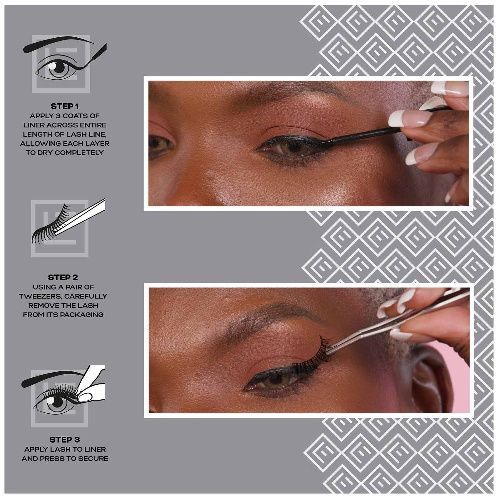 2 Pack - Eylure ProMagnetic Natural Fiber False Eyelashes - No.117 Black