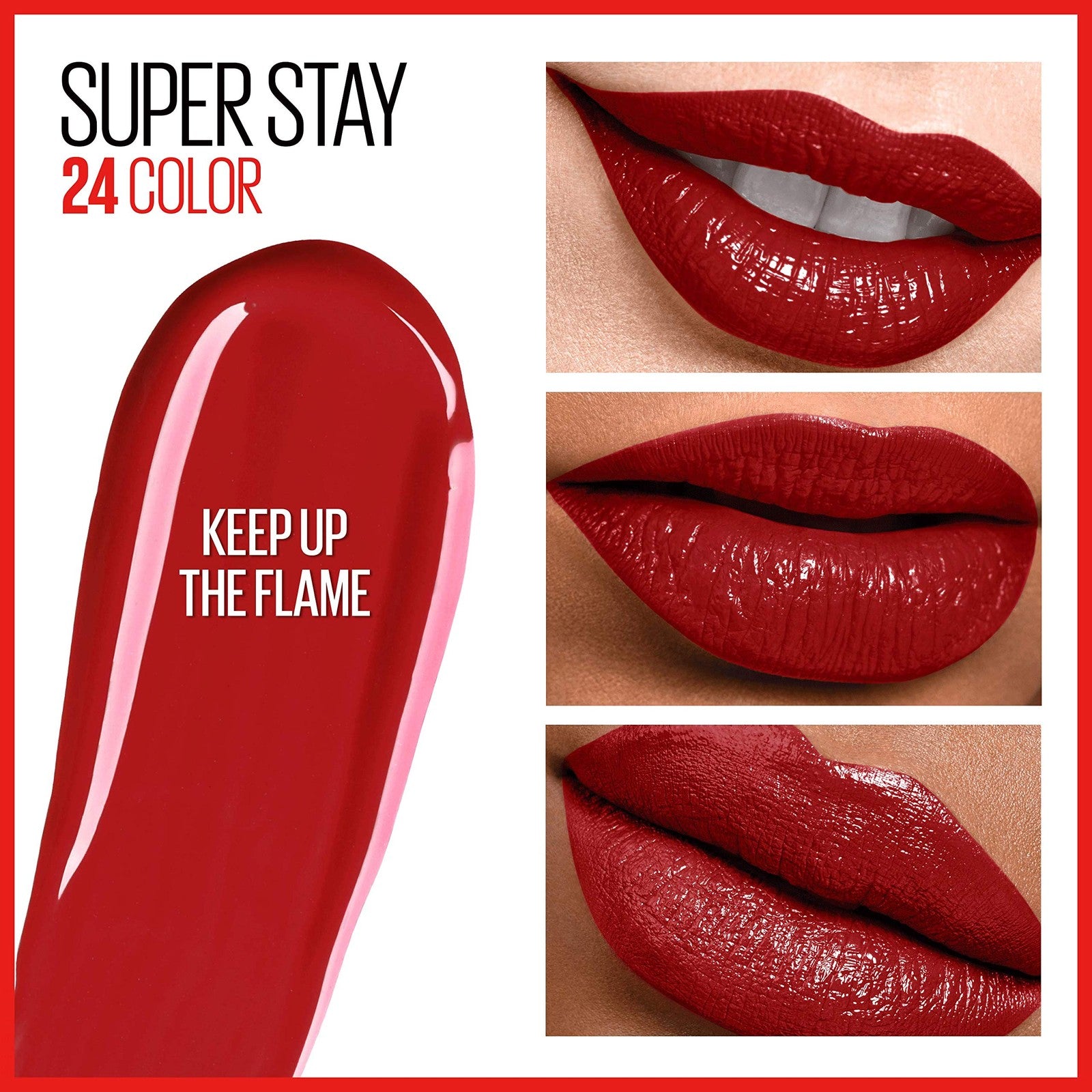 Maybelline SuperStay 24HR 2-Step Liquid Lipstick - 025 Keep Up The Flame