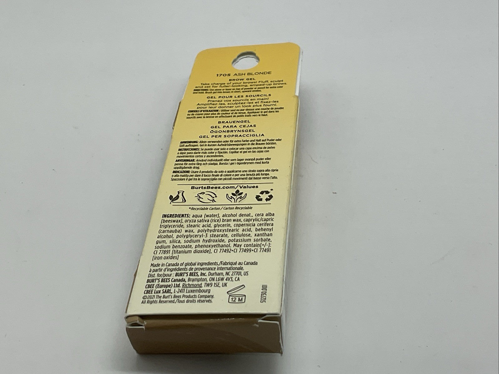 Burt's Bees Brow Gel 0.1oz - 1705 Ash Blonde
