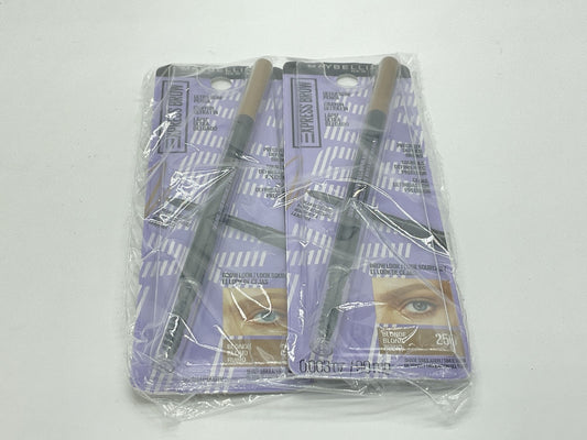 2 Pack - Maybelline Brow Ultra Slim Eyebrow Definer Pencil - 250 Blonde