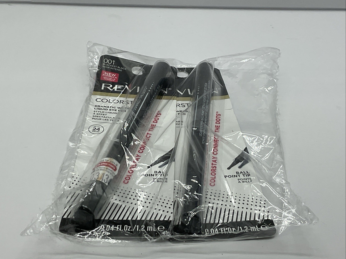 2 PACK - Revlon ColorStay Liquid Eye Pen - 001 Blackest Black