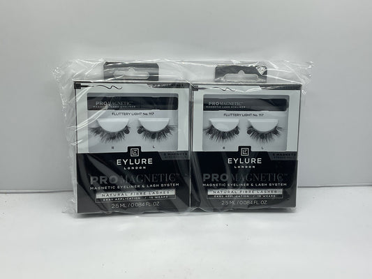 2 Pack - Eylure ProMagnetic Natural Fiber False Eyelashes - No.117 Black