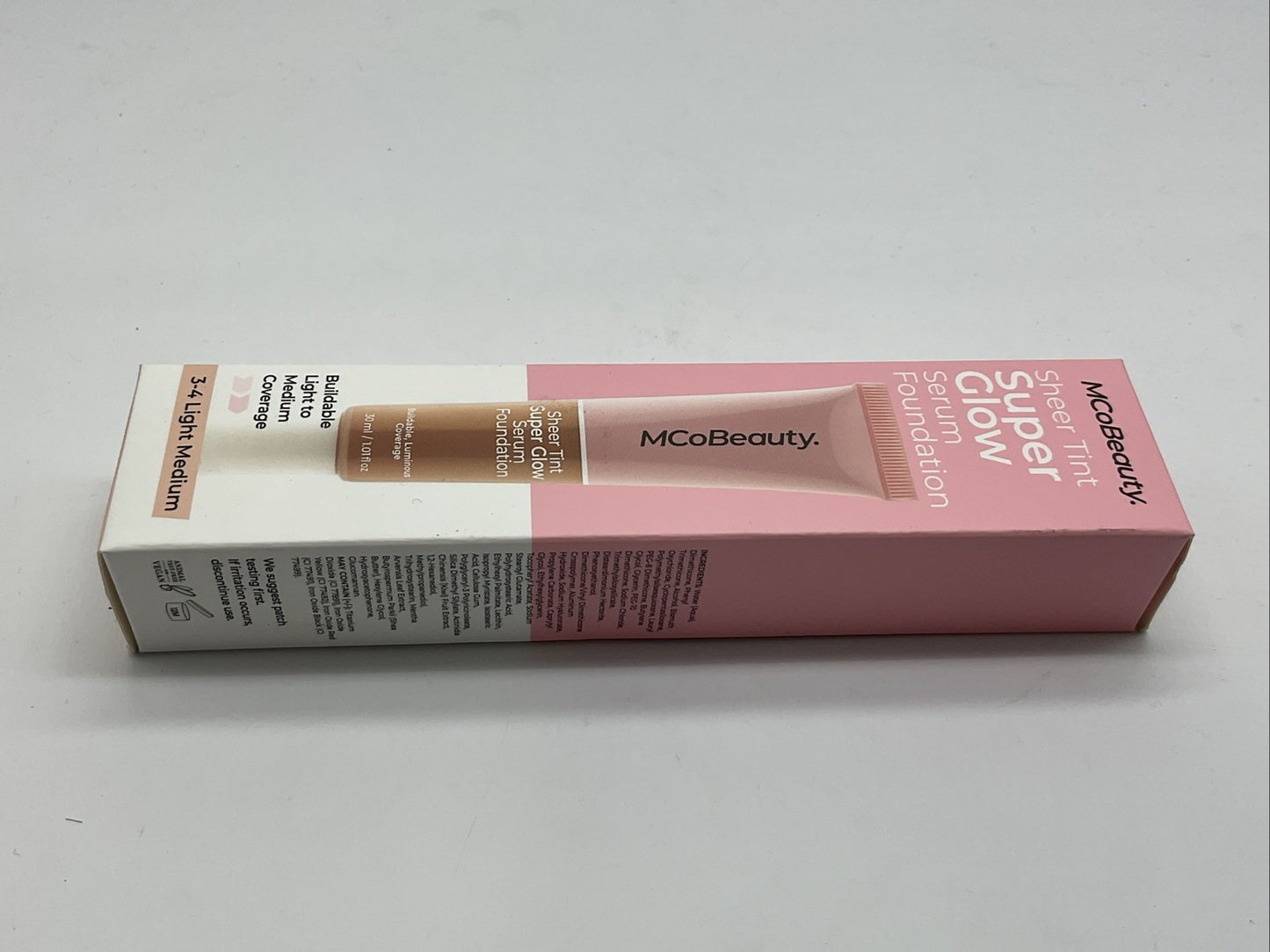 MCoBeauty Super Glow Sheer Tint Serum Foundation - 3-4 Light Medium
