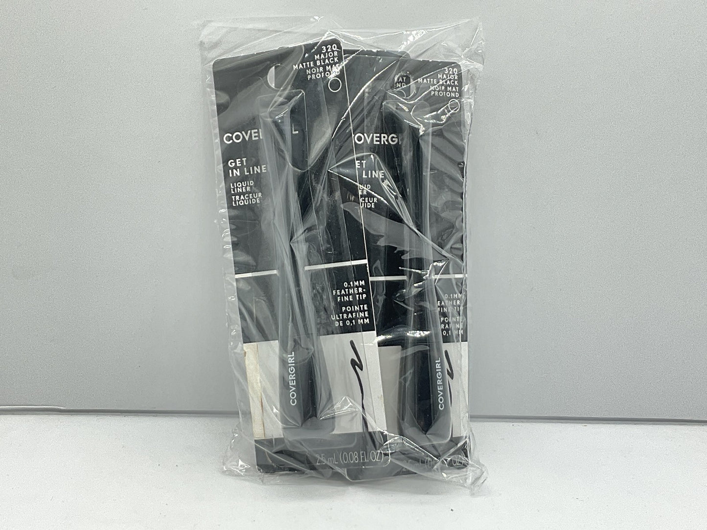 3 PACK - Covergirl Get In Line Liquid Eyeliner - 320 Major Matte Black